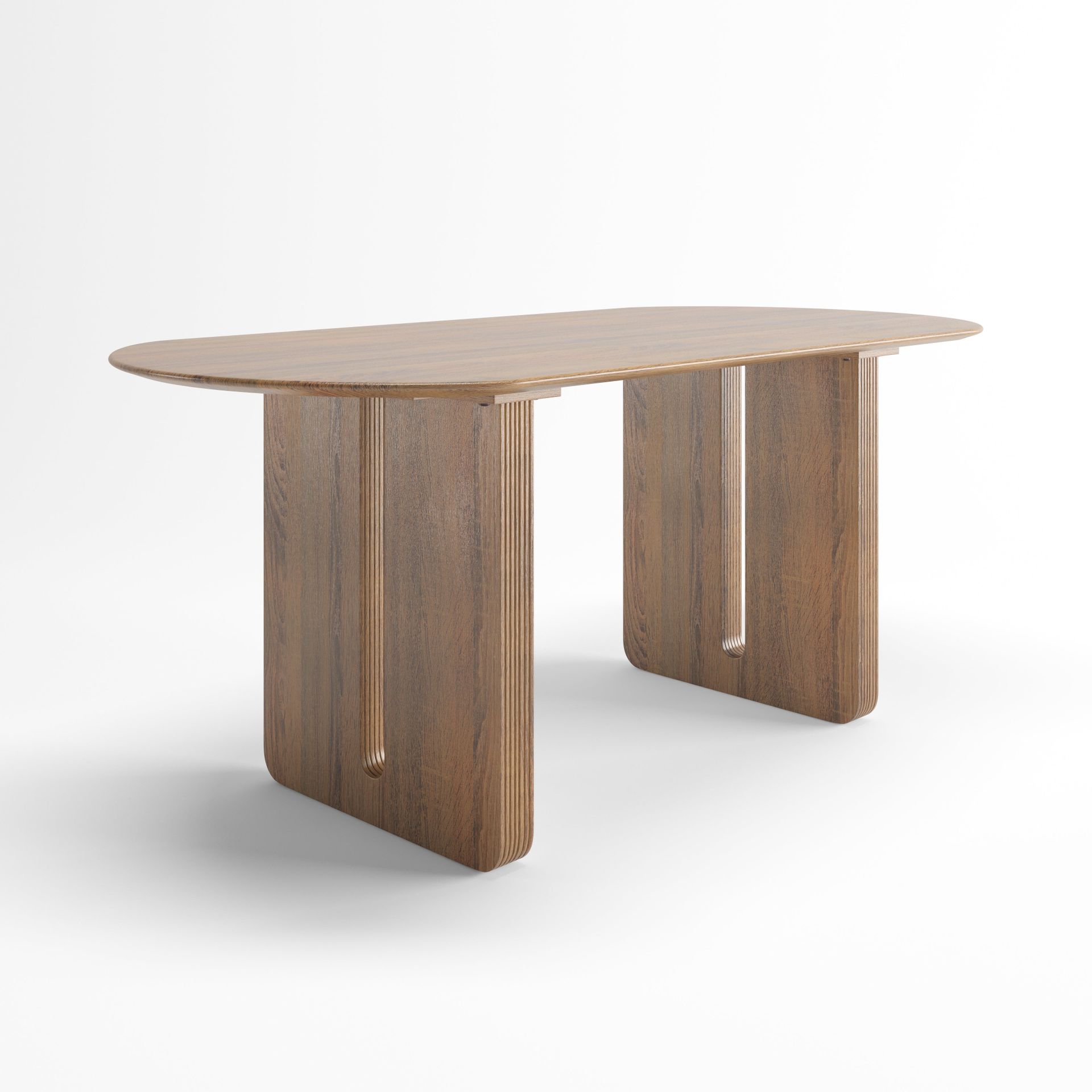 Lazaro Dinning Table | 6 Seater Table, Rectangular, Walnut