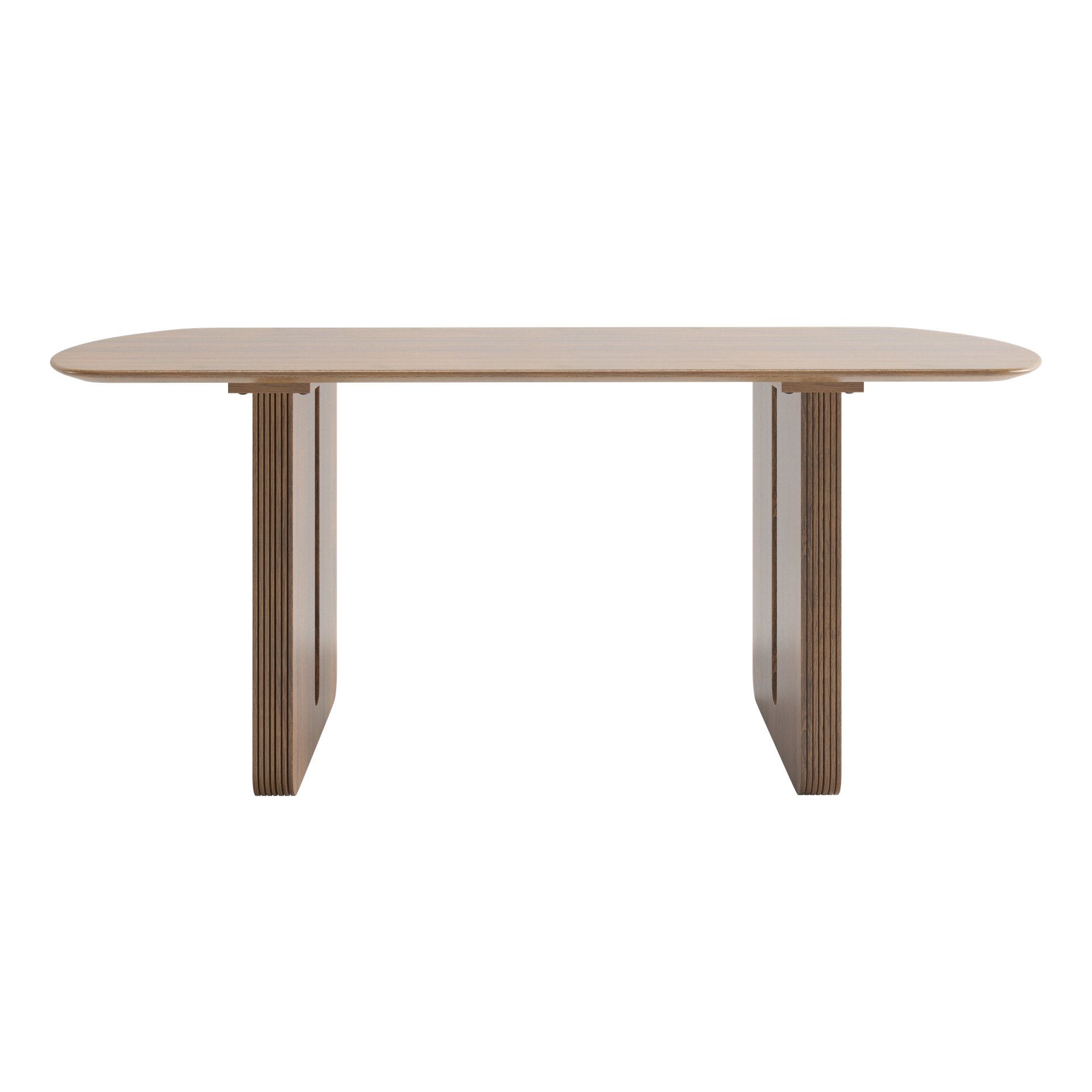 Lazaro Dinning Table | 6 Seater Table, Capsule, Walnut