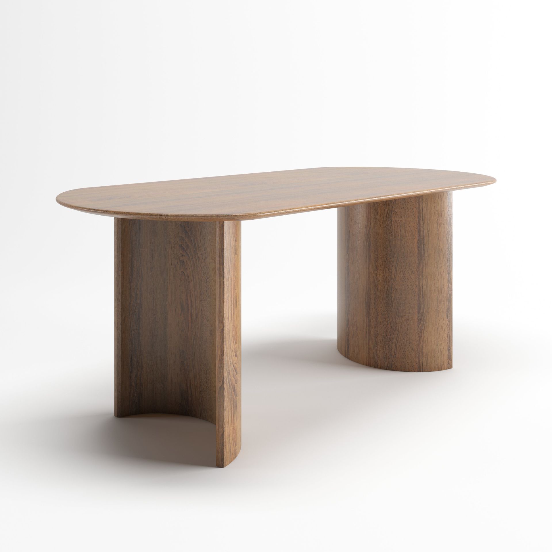 Meliora Dinning Table | 6 Seater Table, Capsule, Walnut