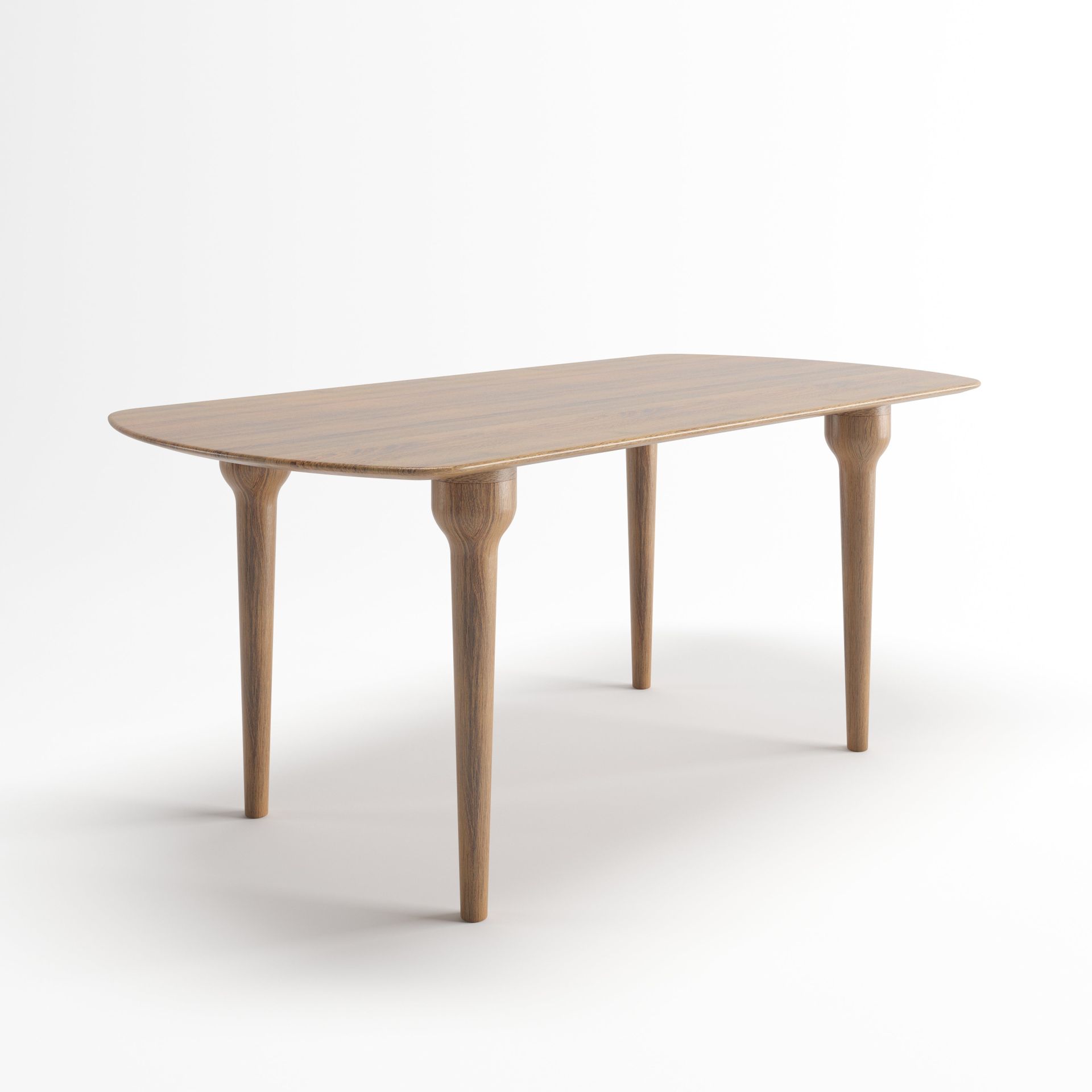 Nora Dinning Table | 6 Seater Table, Rectangular, Walnut