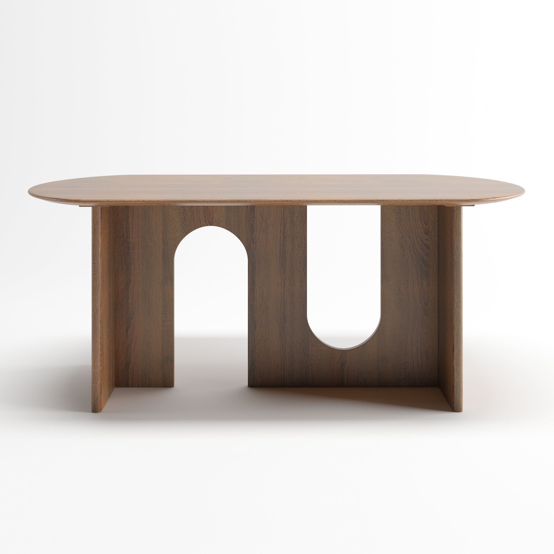 Odette Dinning Table | 6 Seater Table, Capsule, Walnut
