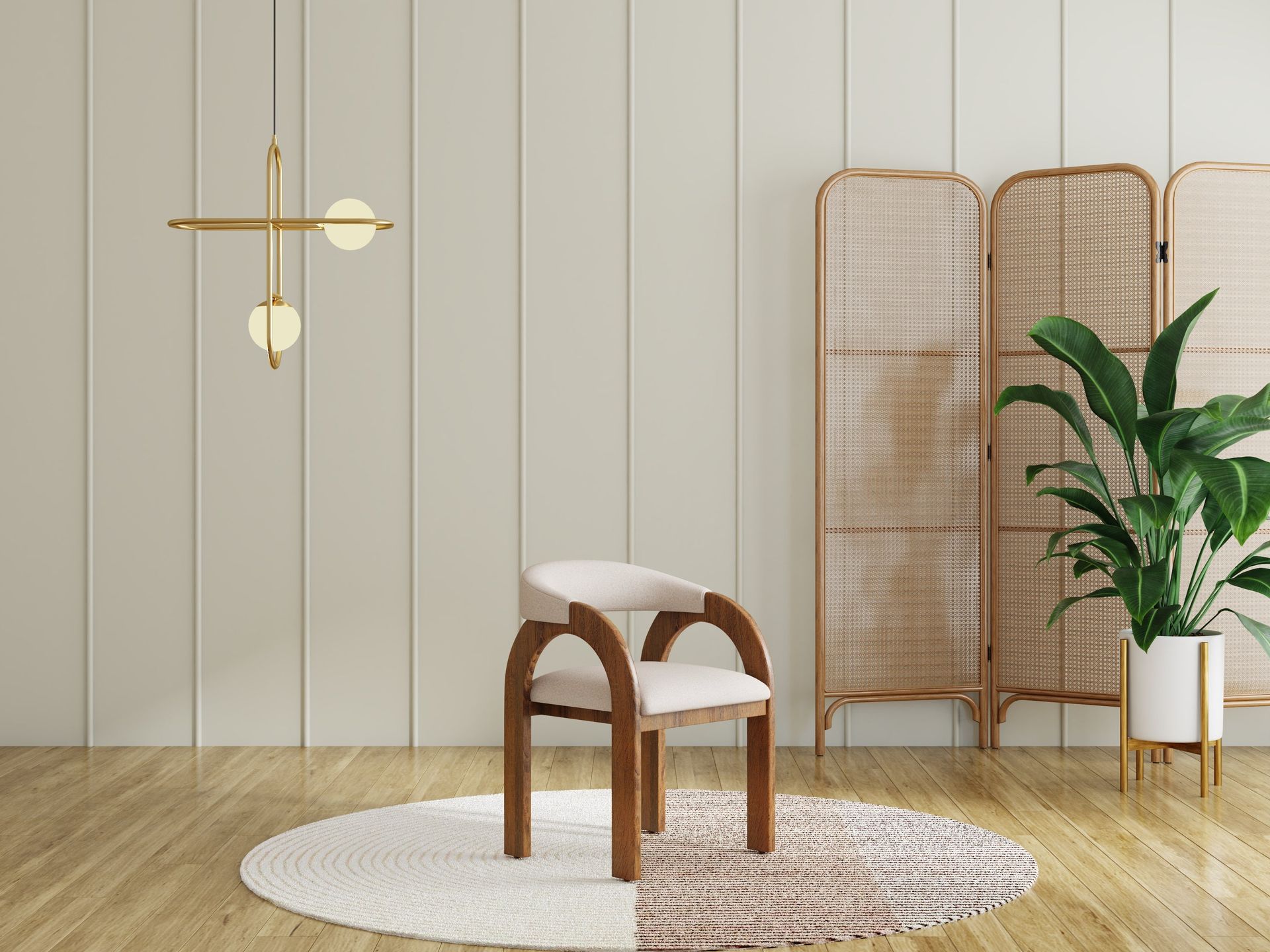 Lussa Dining Chair With Arm | Walnut