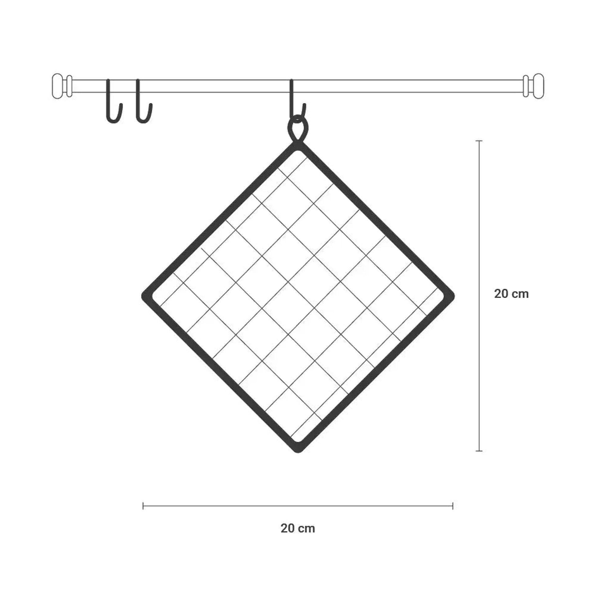 Woven Check Green Set of 2 Pot Holder | Kaleida