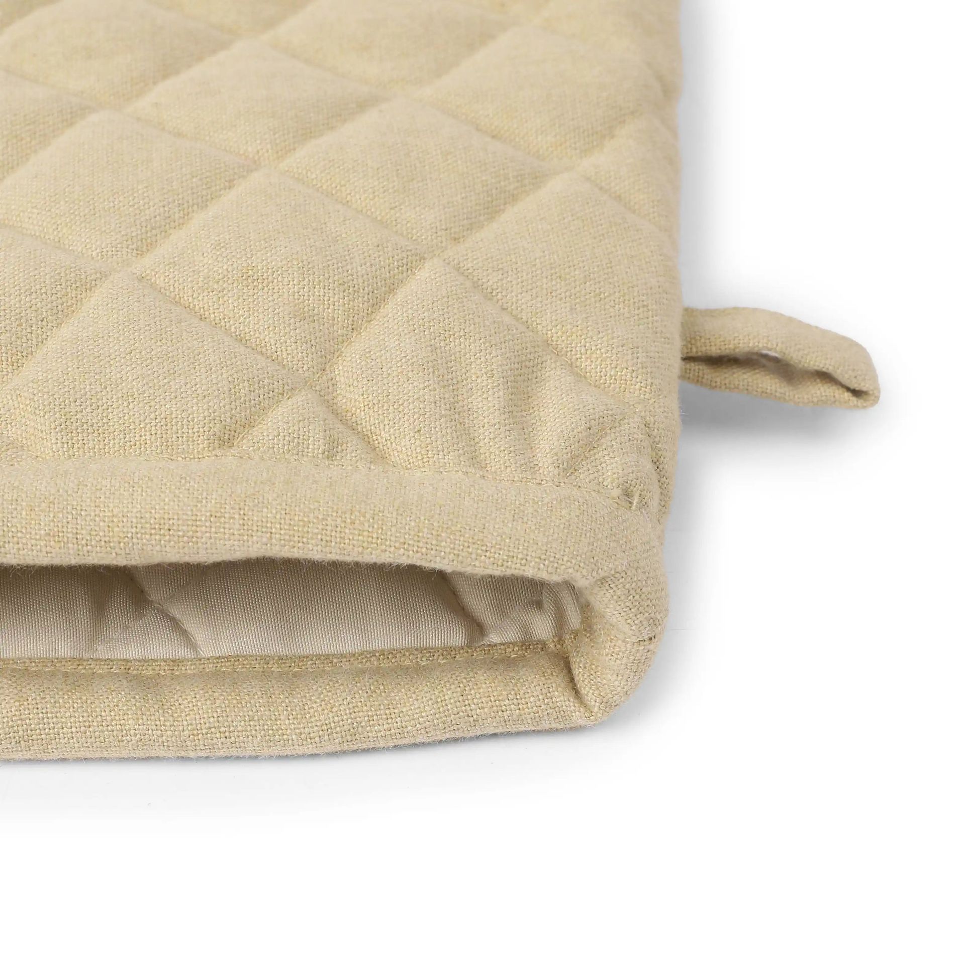 Solid Dyed Yellow Set of 2 Oven Mitt | Kaleida
