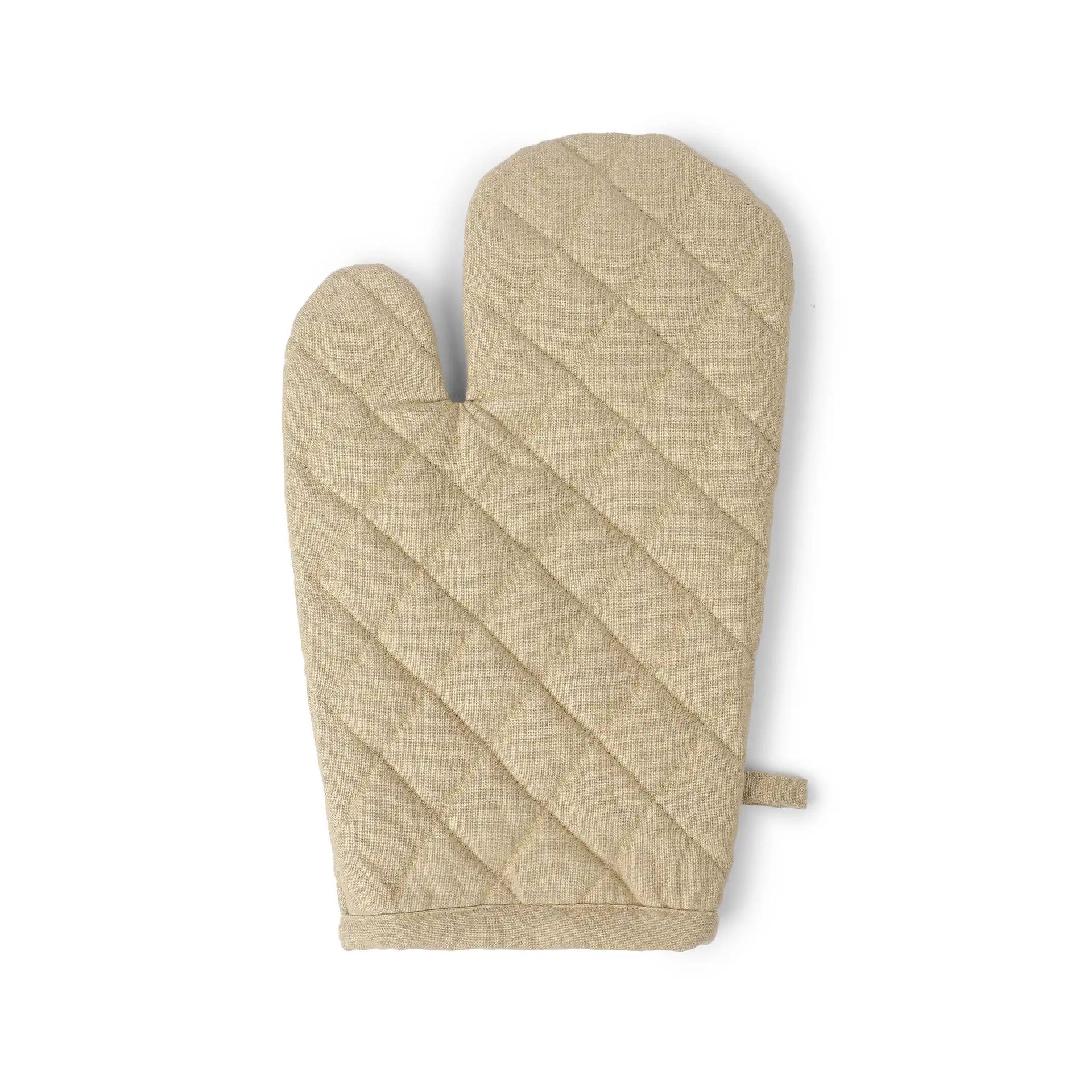 Solid Dyed Yellow Set of 2 Oven Mitt | Kaleida