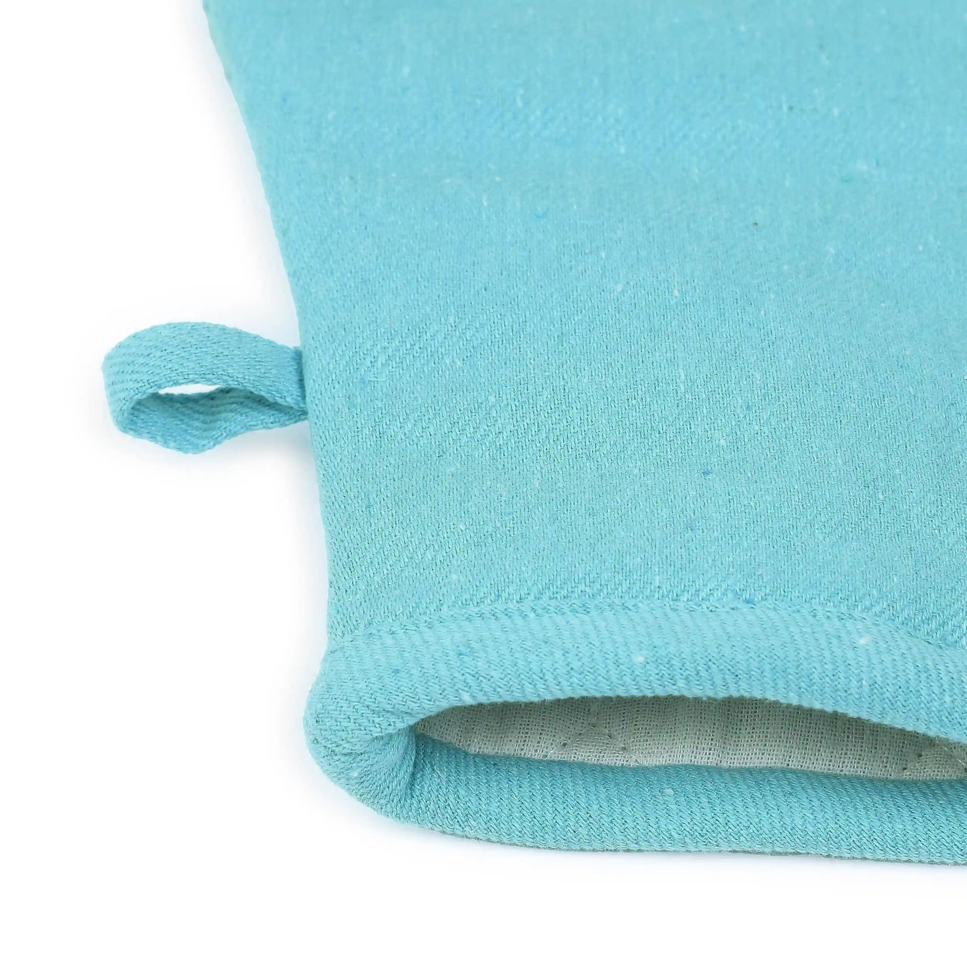 Solid Dyed Cotton Polyester blend Blue Sky 16 Piece Kitchen Linen Set | Kaleida