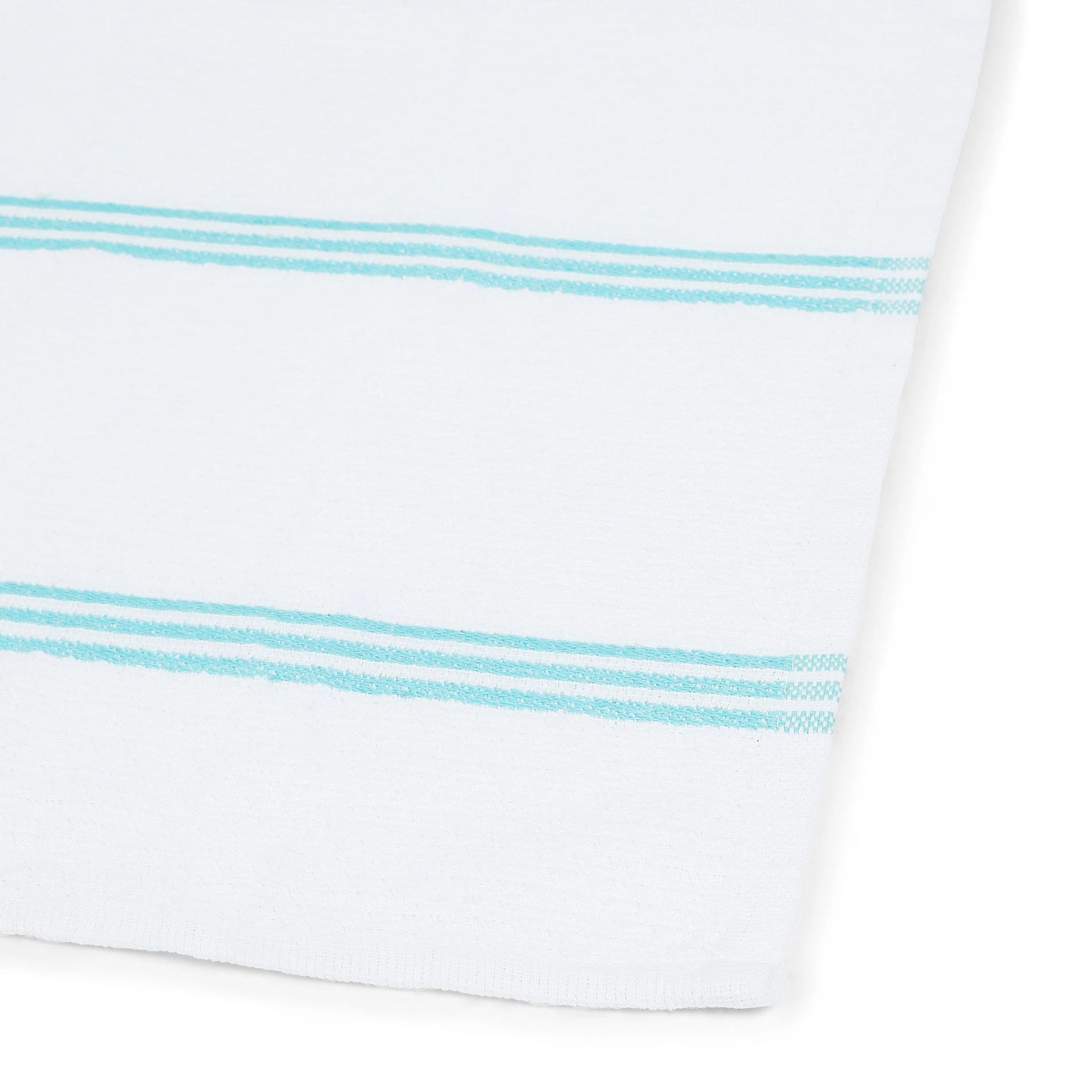 Solid Dyed Cotton Polyester blend Blue Sky 16 Piece Kitchen Linen Set | Kaleida