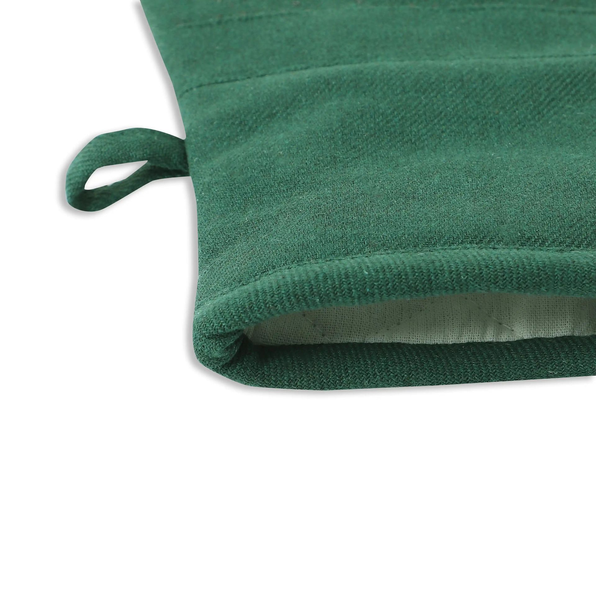 Solid Dyed Cotton Polyester blend Forest Green 16 Piece Kitchen Linen Set | Kaleida