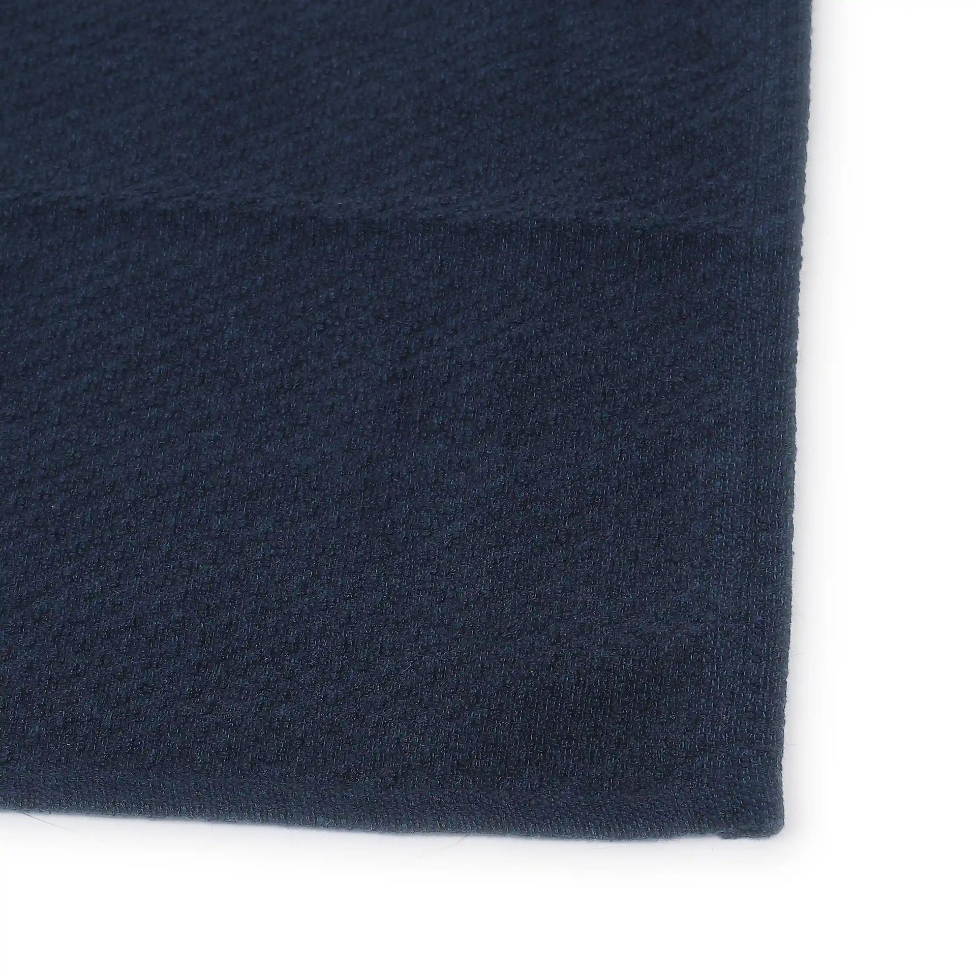 Solid Dyed Cotton Polyester blend Navy Blue 16 Piece Kitchen Linen Set | Kaleida