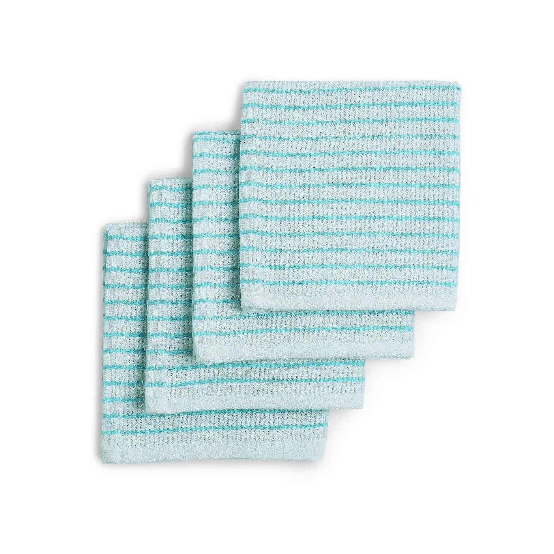 Solid Dyed Cotton Polyester blend Blue Sky 20 Piece Kitchen Linen Set | Nonna's Home