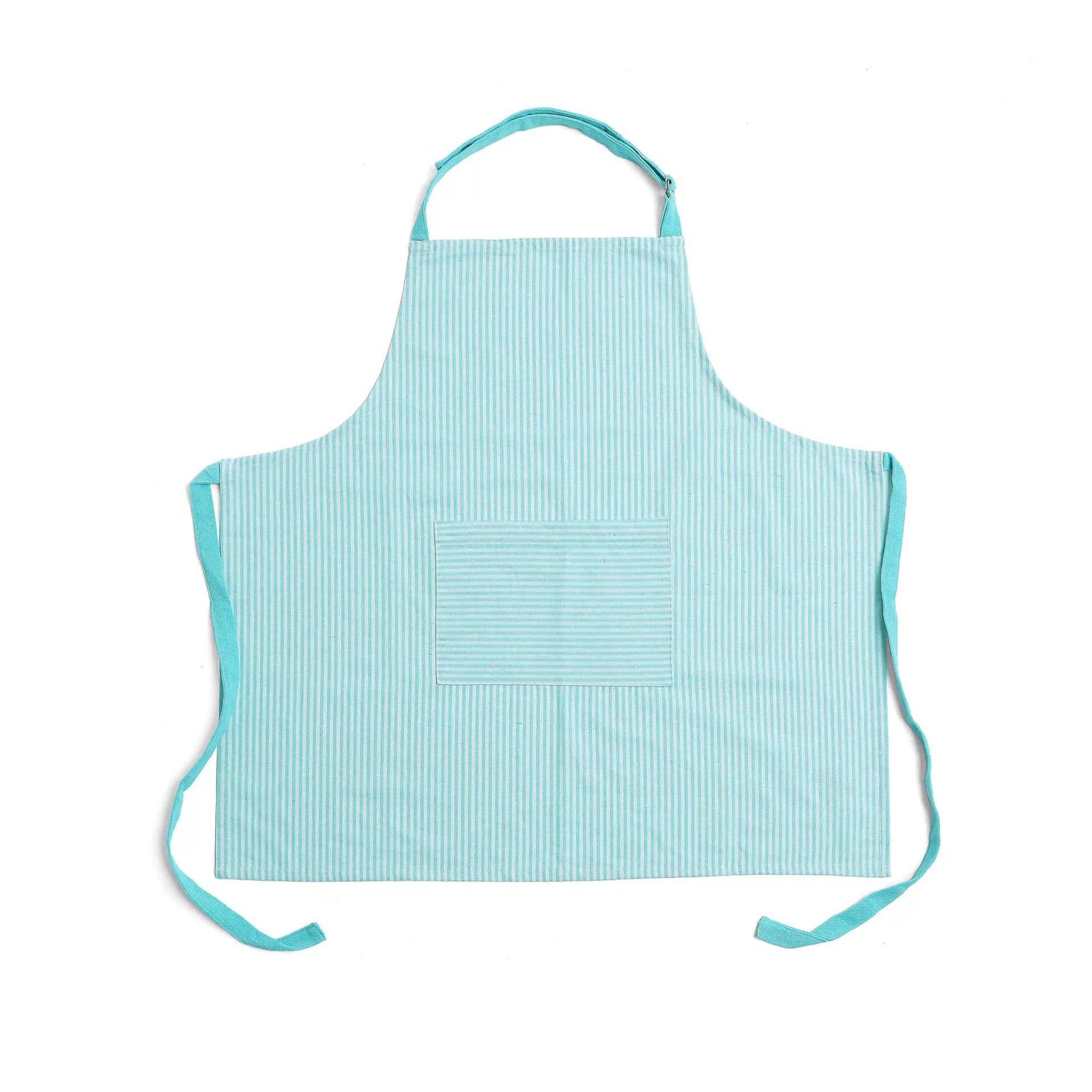 Solid Dyed Cotton Polyester blend Blue Sky 20 Piece Kitchen Linen Set | Nonna's Home