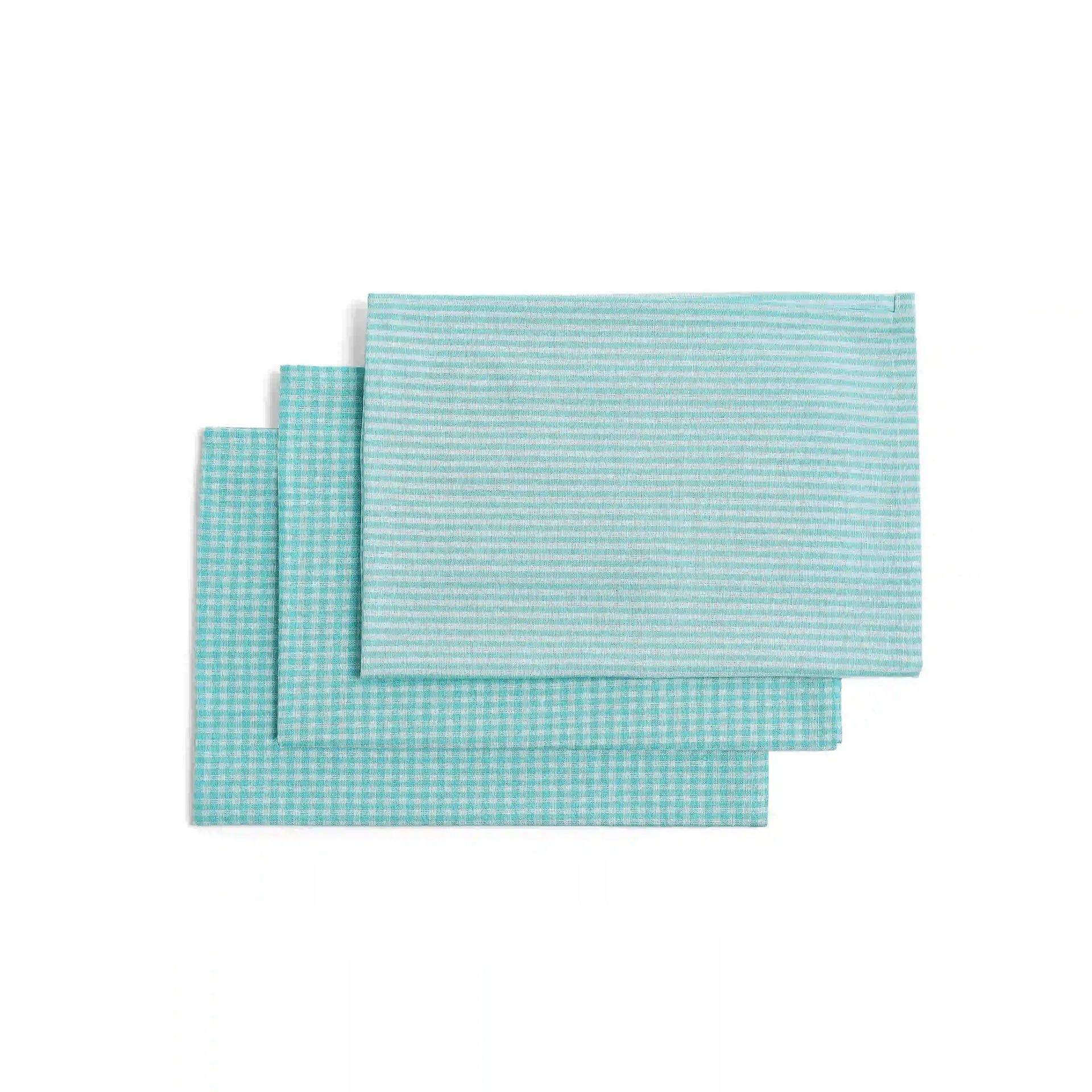Solid Dyed Cotton Polyester blend Blue Sky 20 Piece Kitchen Linen Set | Nonna's Home