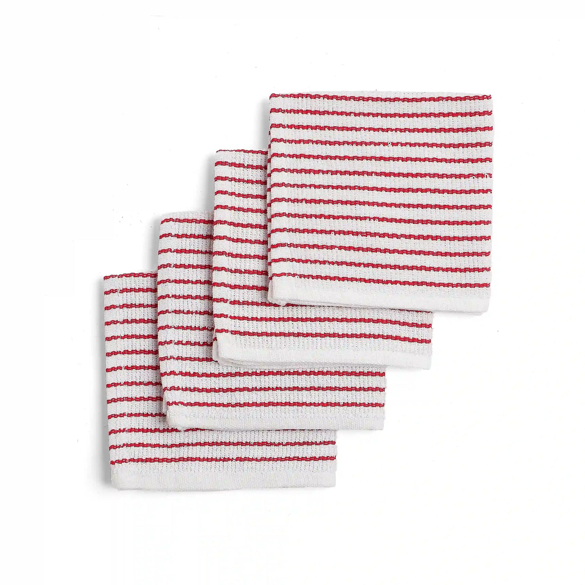 Solid Dyed Cotton Polyester blend Red 20 Piece Kitchen Linen Set | Nonna's Home