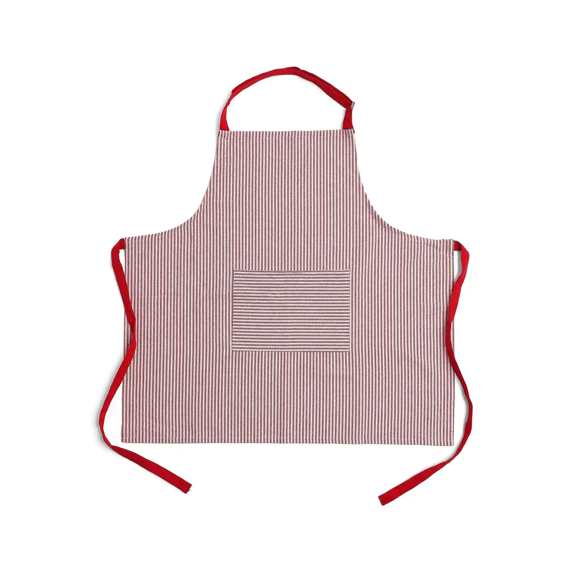 Solid Dyed Cotton Polyester blend Red 20 Piece Kitchen Linen Set | Nonna's Home