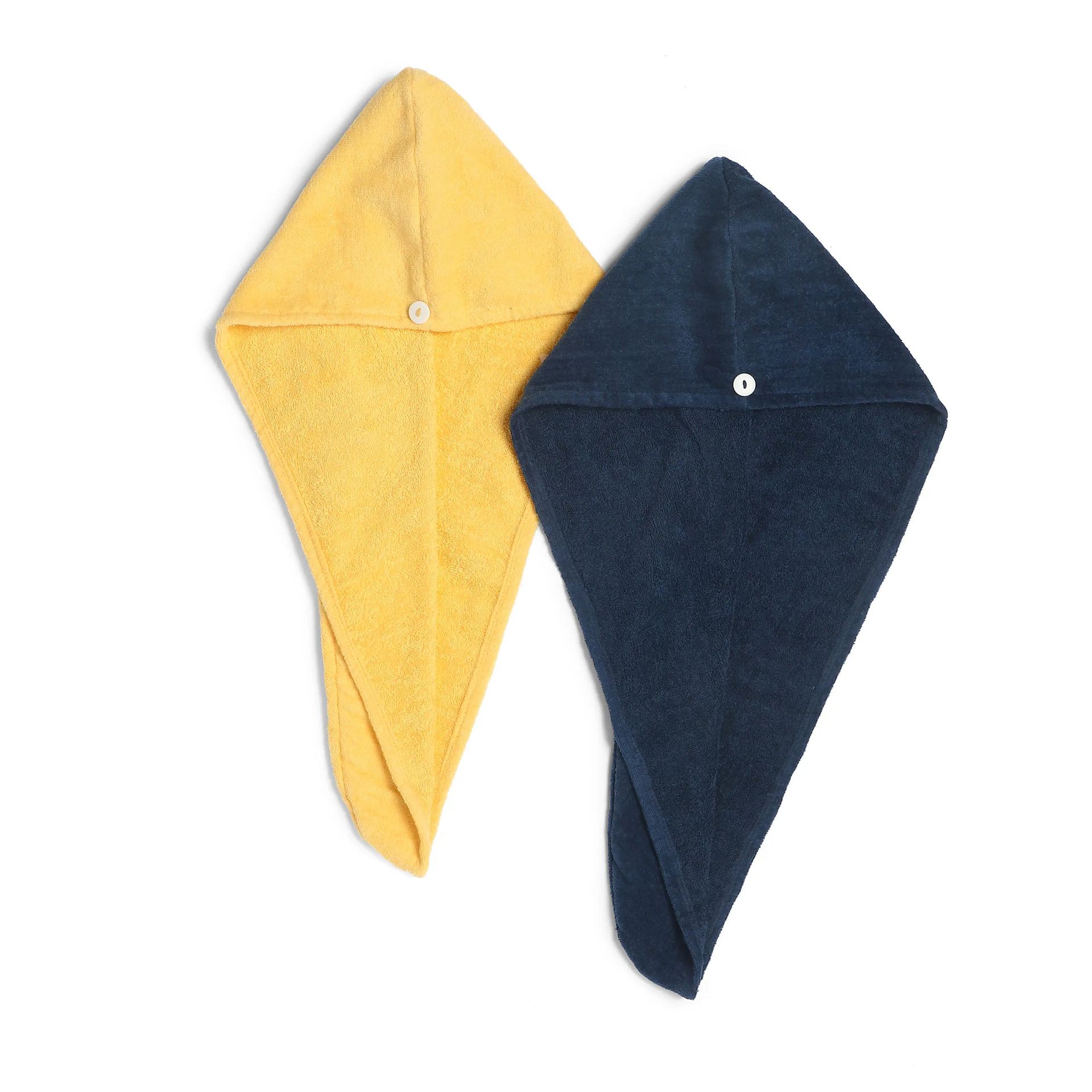 Solid Dyed 360 GSM 100% Cotton Yellow One Size Head Wrap | Paleto