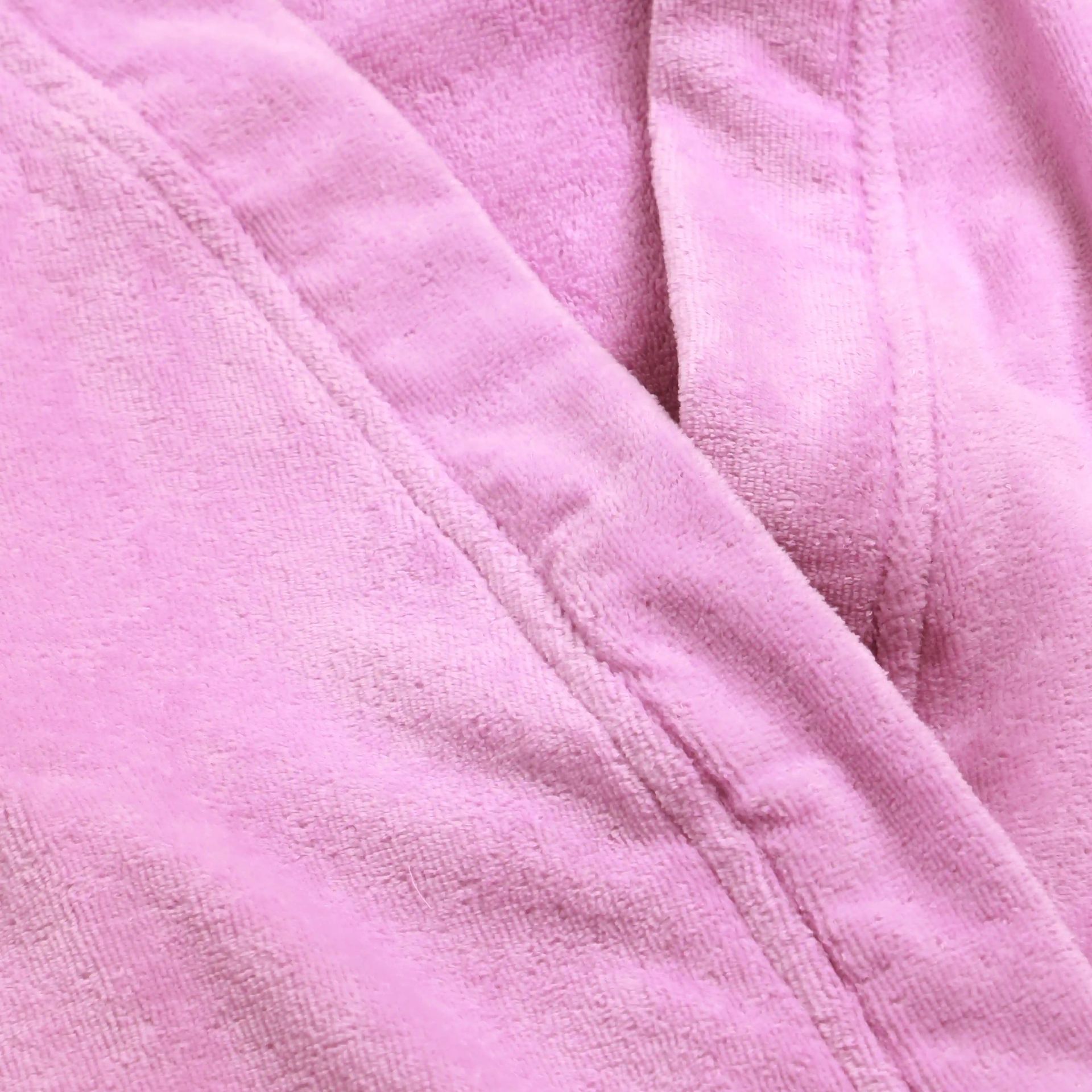 Solid Dyed 360 GSM 100% Cotton Lavender Medium Bath Robe | Paleto
