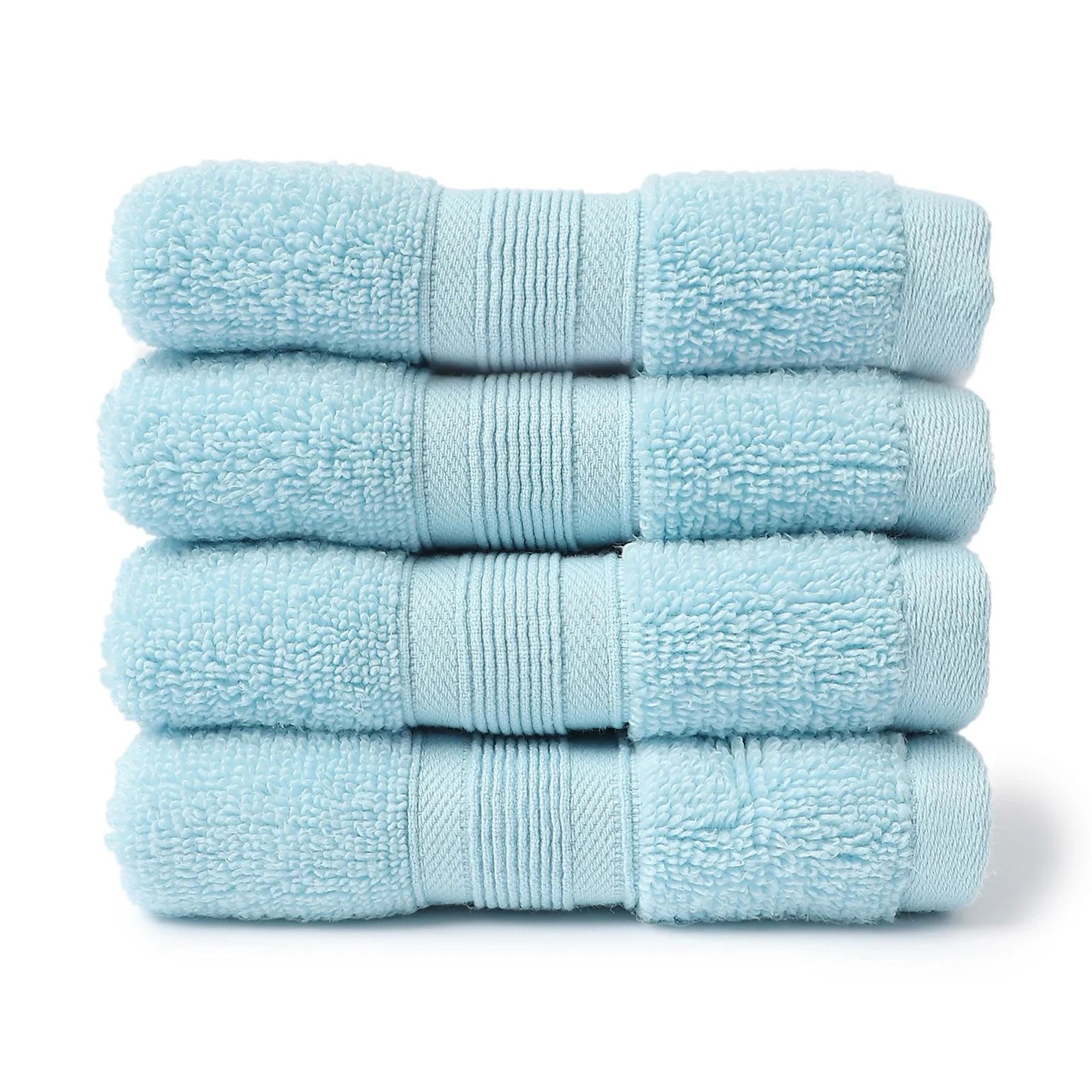 Solid Dyed 550 GSM 100% Cotton Dream Blue Face Towel | Pelushe