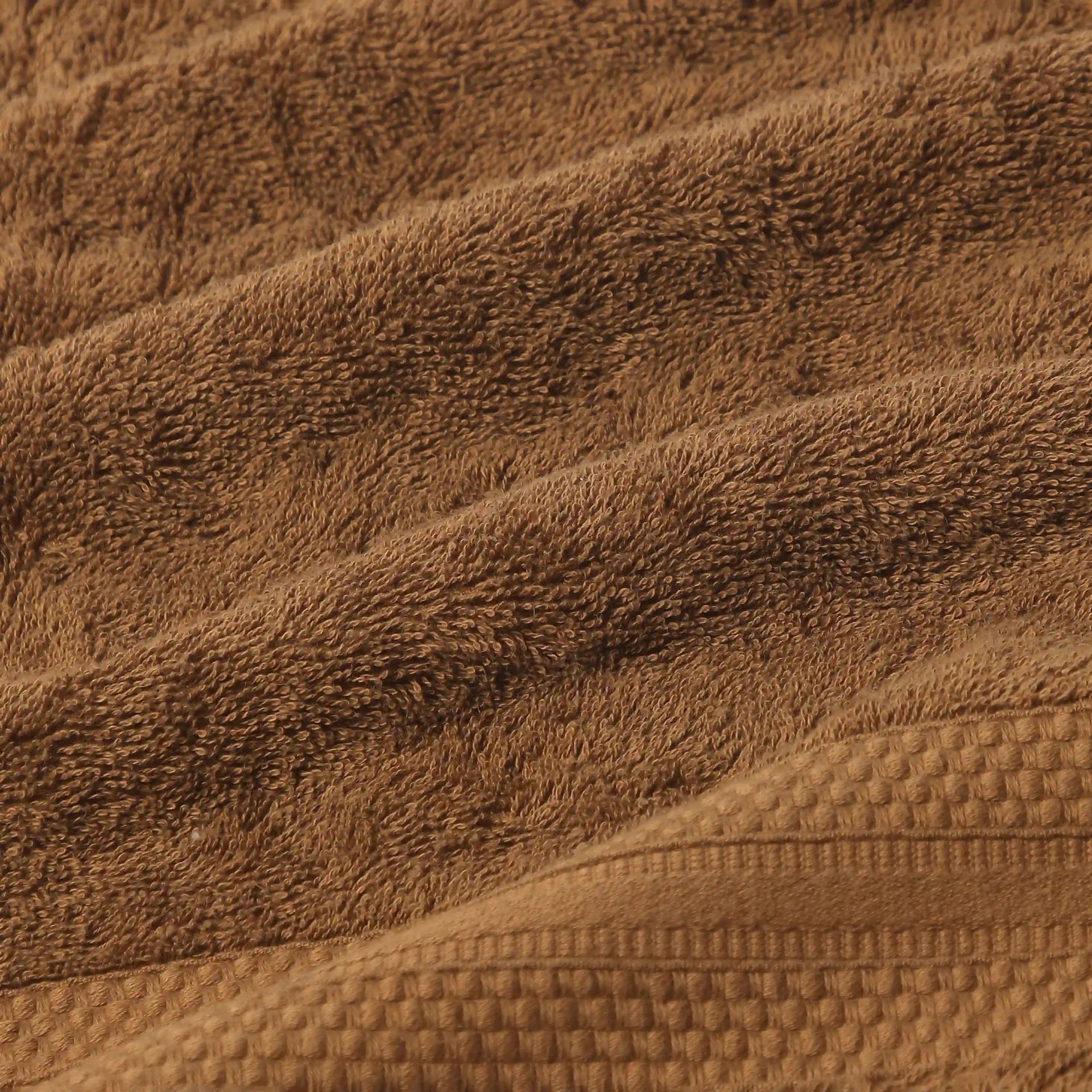 Solid Dyed 475 GSM 100% Cotton Chocolate 12 Piece Towel Set | Paleto