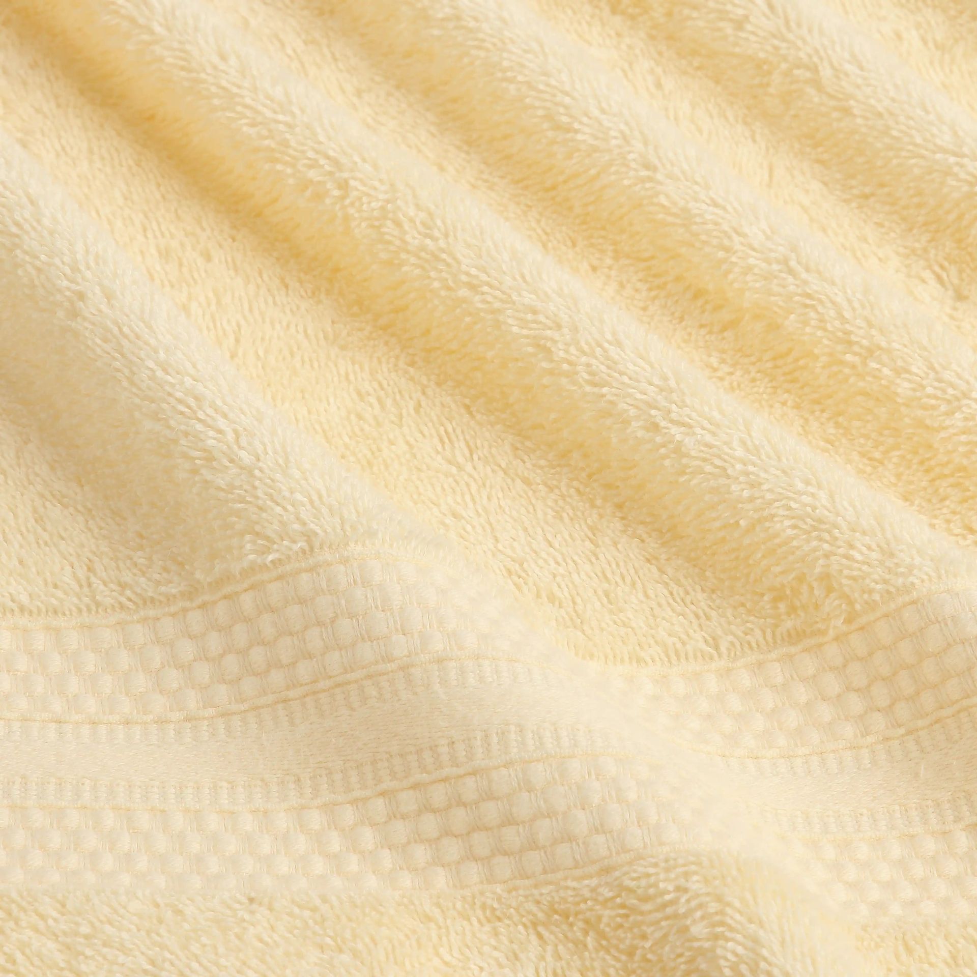Solid Dyed 475 GSM 100% Cotton Buttercream 8 Piece Towel Set | Paleto