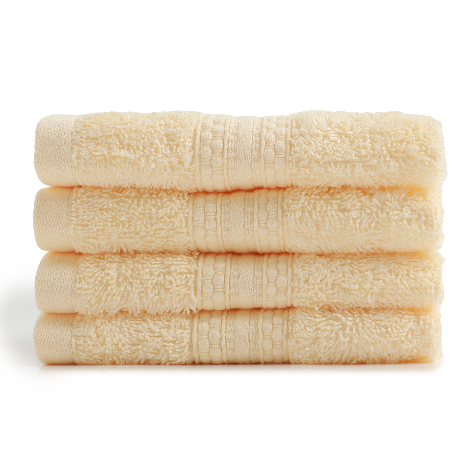 Solid Dyed 475 GSM 100% Cotton Buttercream Face Towel | Paleto