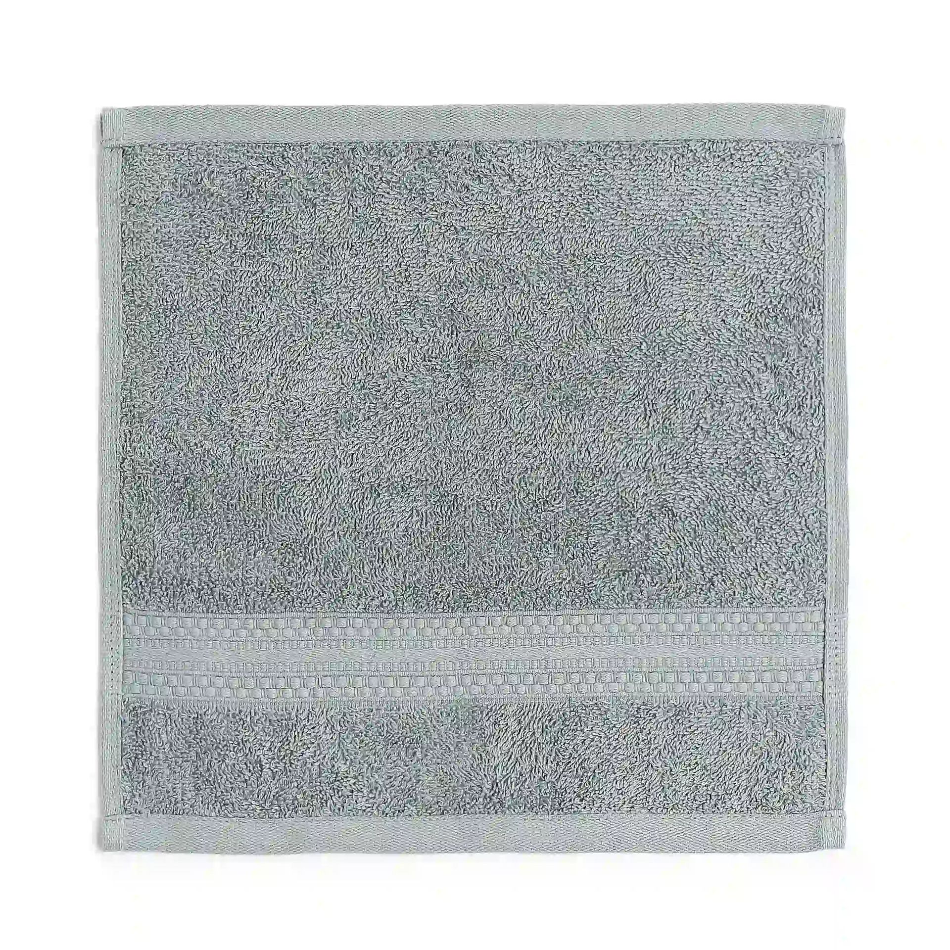 Solid Dyed 475 GSM 100% Cotton Graphite Face Towel | Paleto