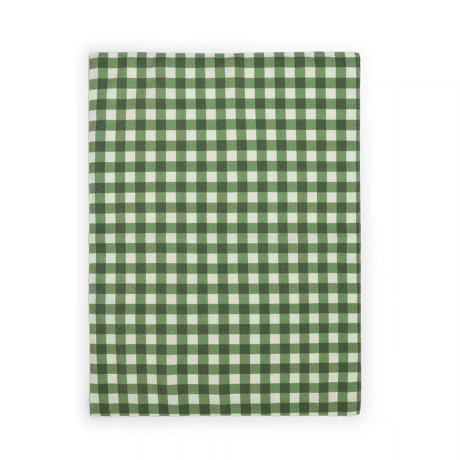Big Gingham 319 GSM 100% Polyester Green Set of 6 Table Mat | Nonna's Home