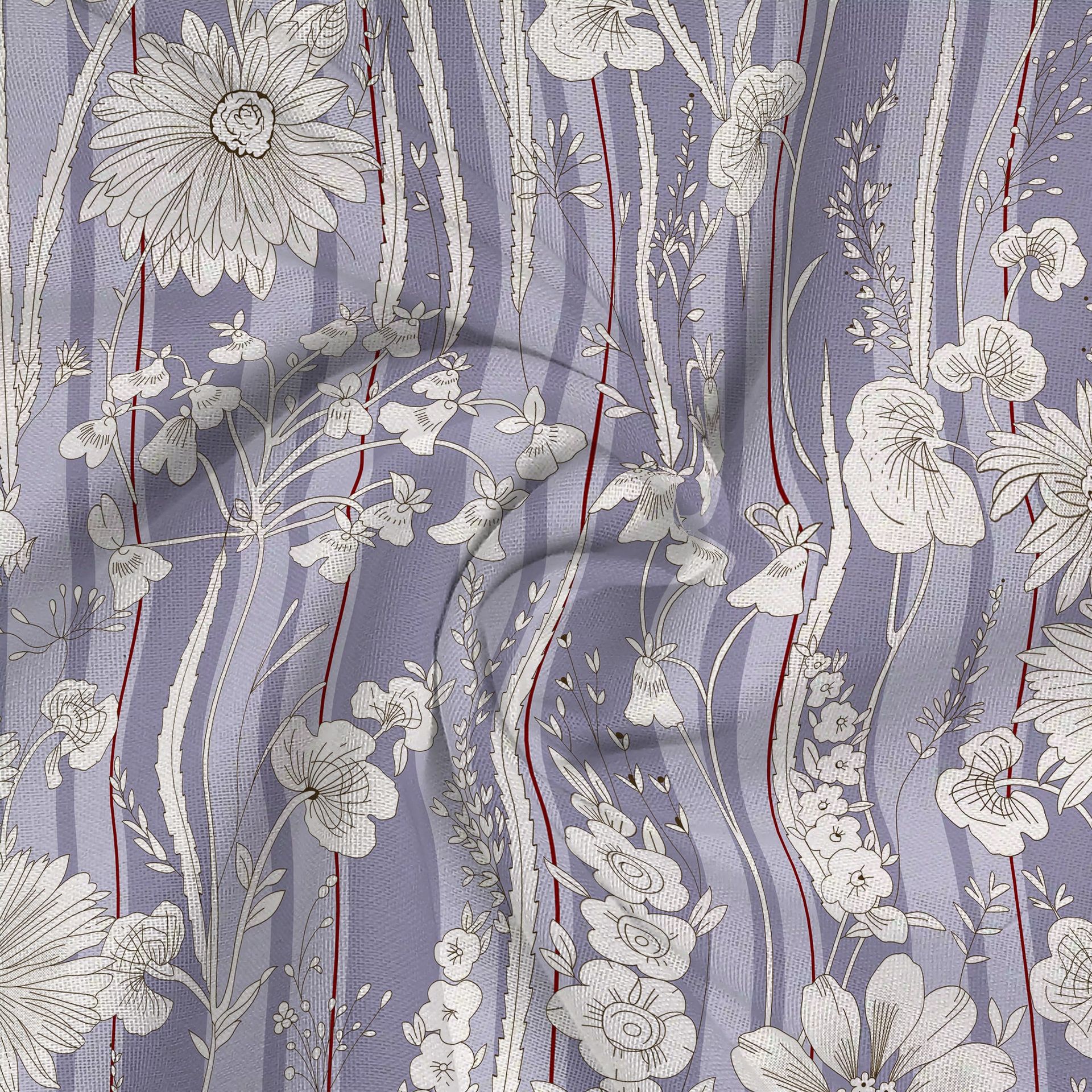 Floral 120 GSM Microfibre Blue Grey Queen Bedsheet Set | Serene Nest