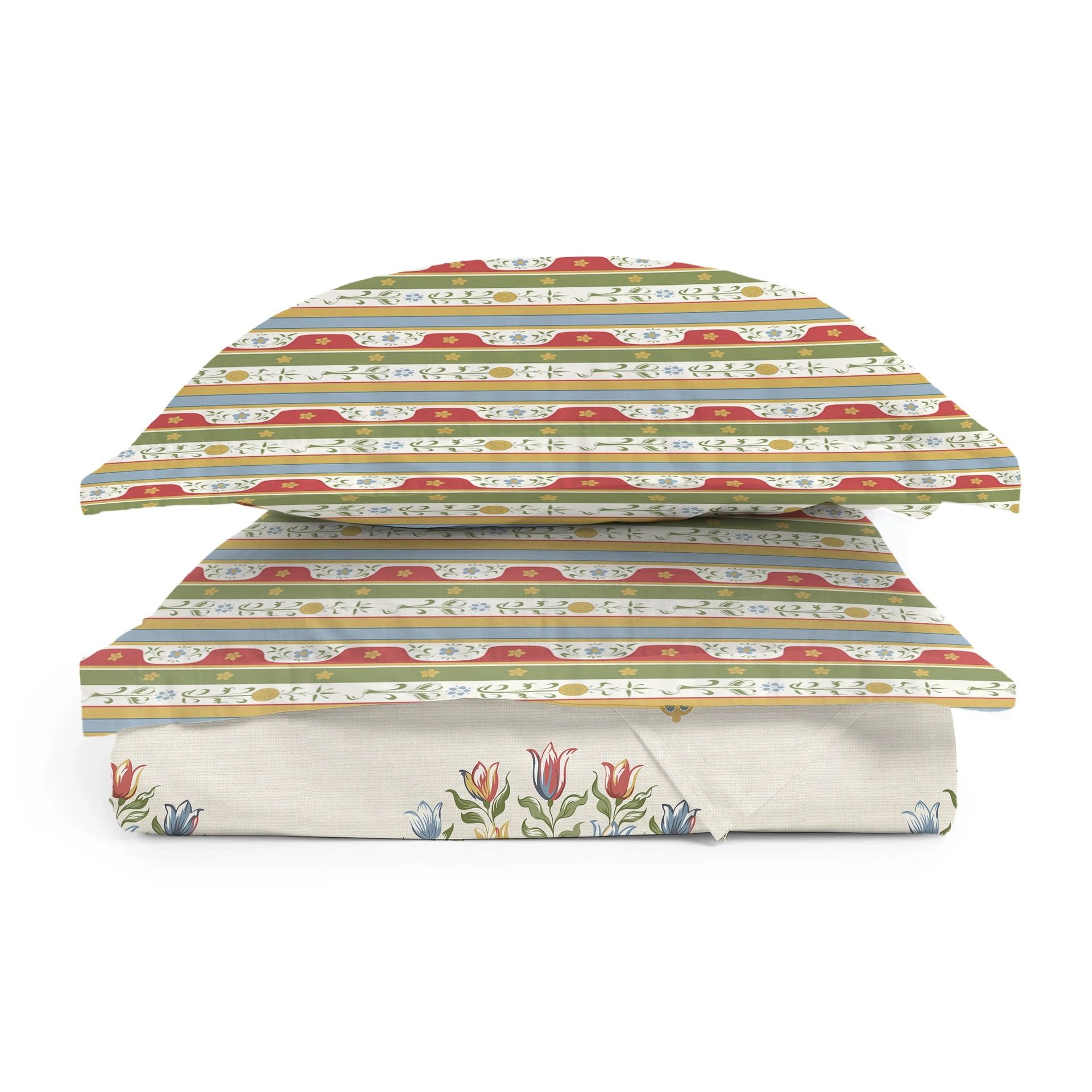 Indian Heritage 220 TC 100% Premium Cotton Brick Red Super King Bedsheet Set | Udyan Tales