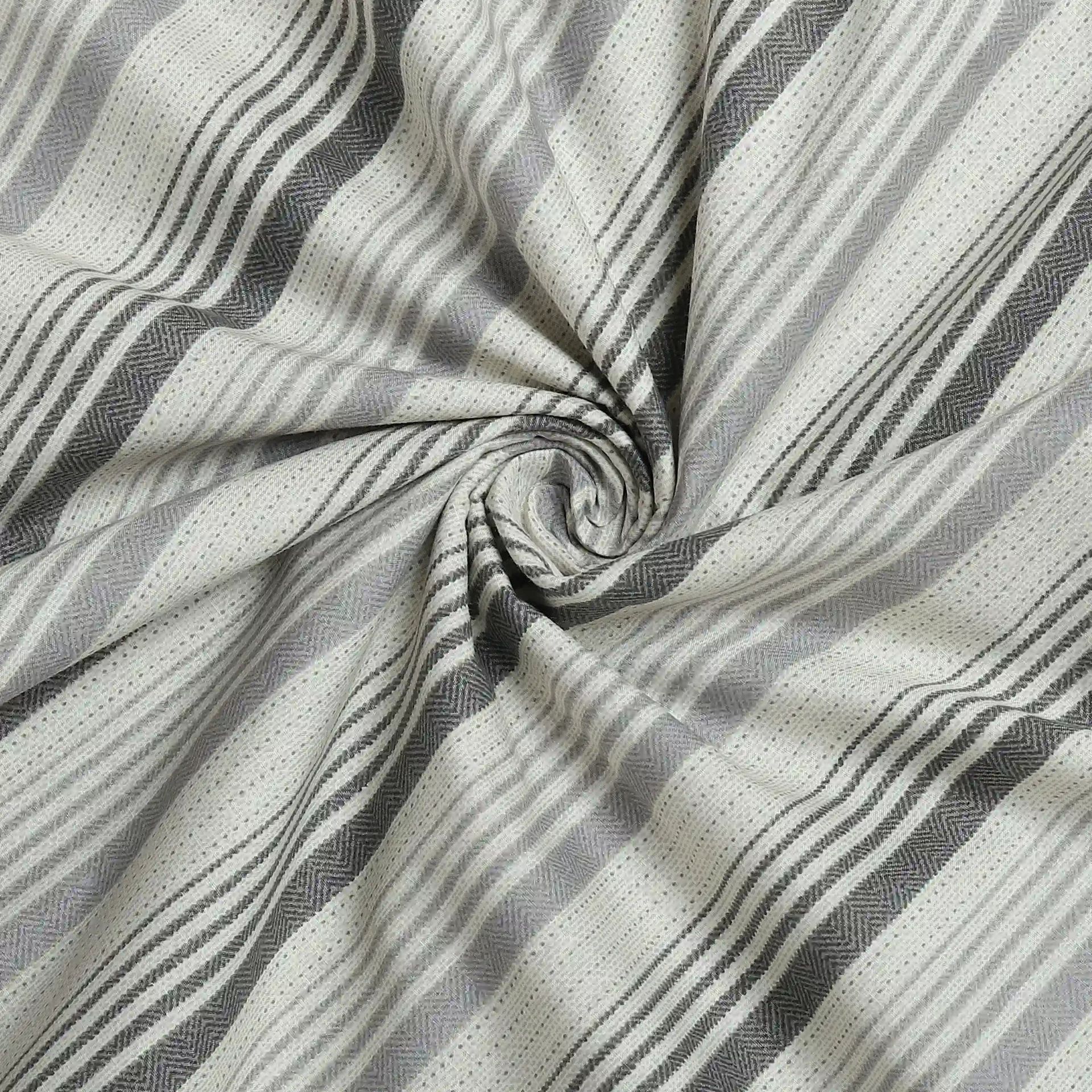 Geometric 200 GSM 100% Cotton Black & White Double Dohar | Threadscapes