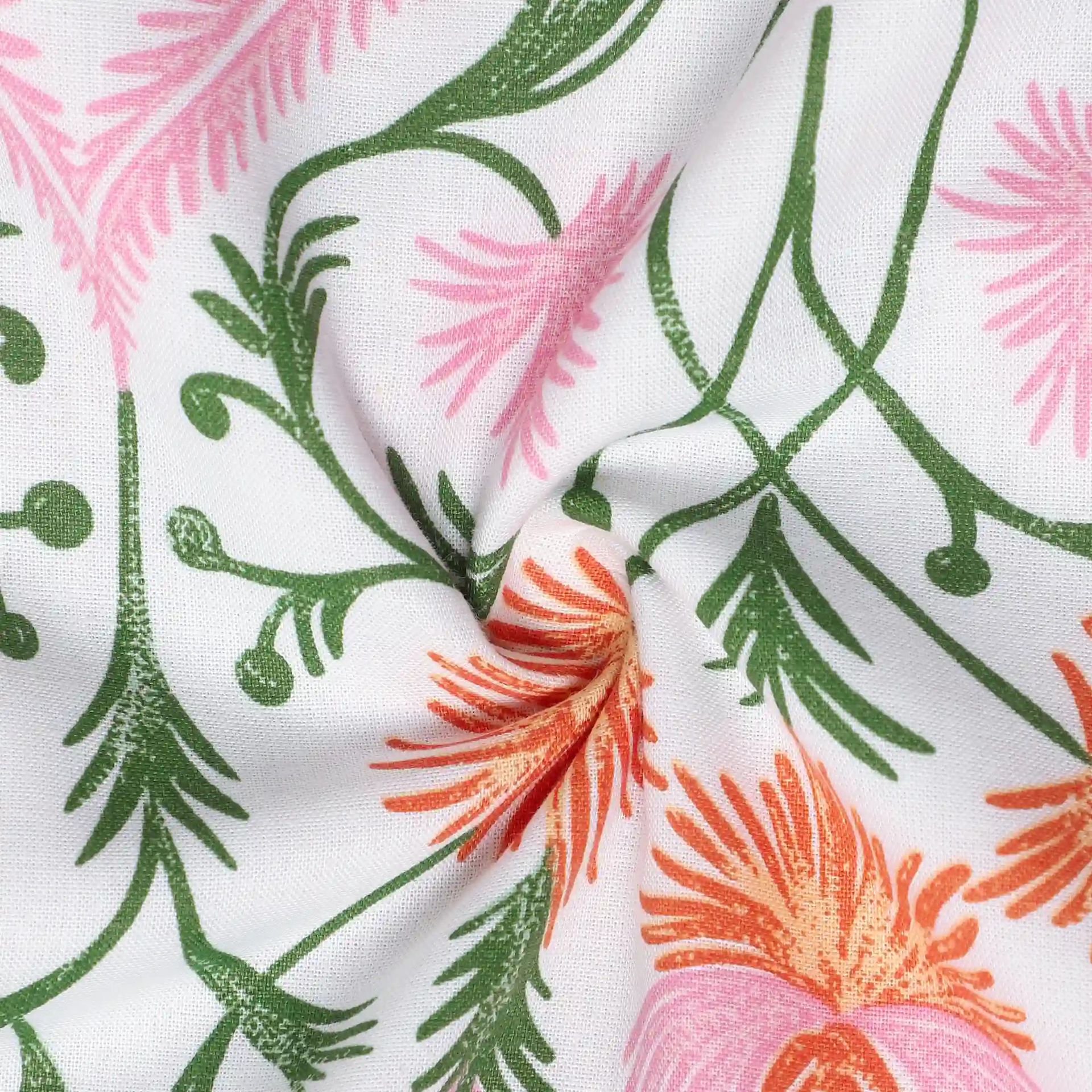 Ethnic 144 TC 100% Cotton Salmon Double Dohar | Bloomshire Classic