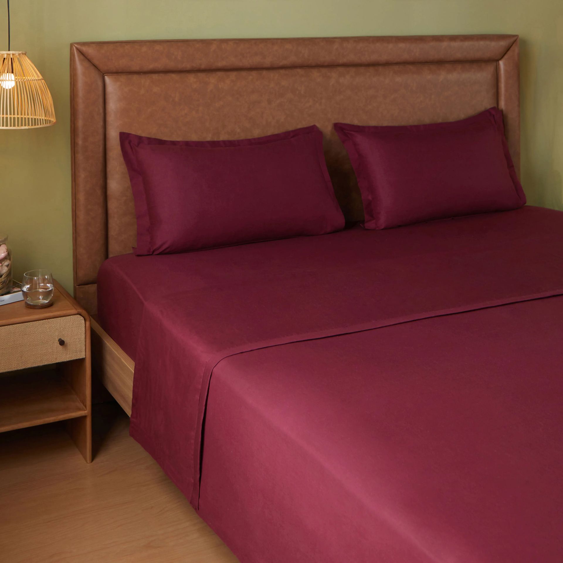 Solid Dyed 144 GSM 100% Cotton Windsor Wine Double Dohar | Paleto