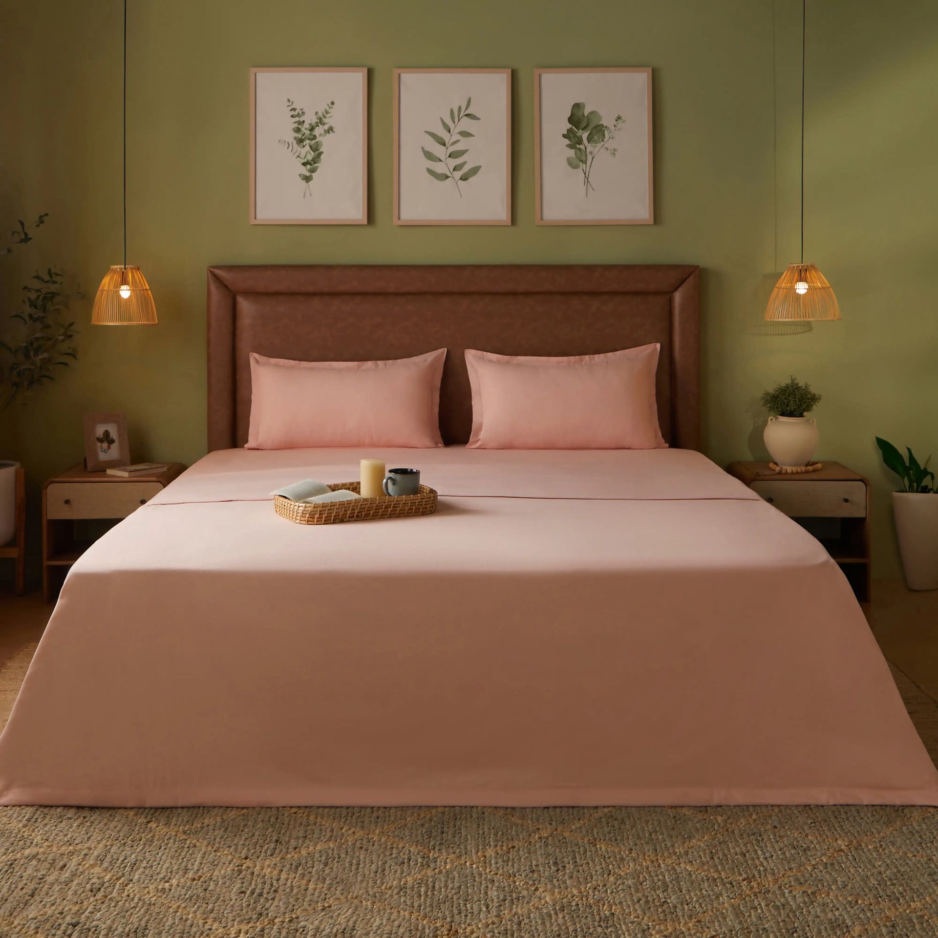 Solid Dyed 144 GSM 100% Cotton Veiled Rose Double Dohar | Paleto