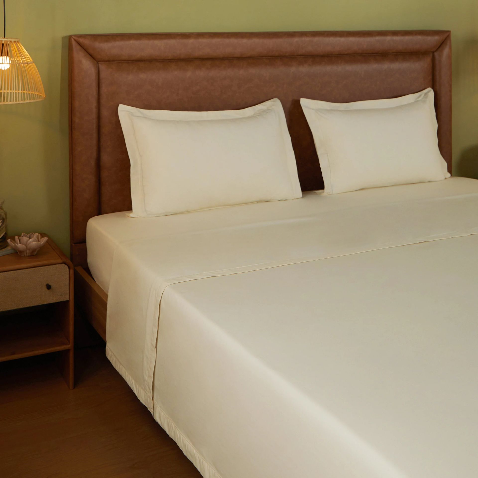 Solid Dyed 144 GSM 100% Cotton Ivory Double Dohar | Paleto