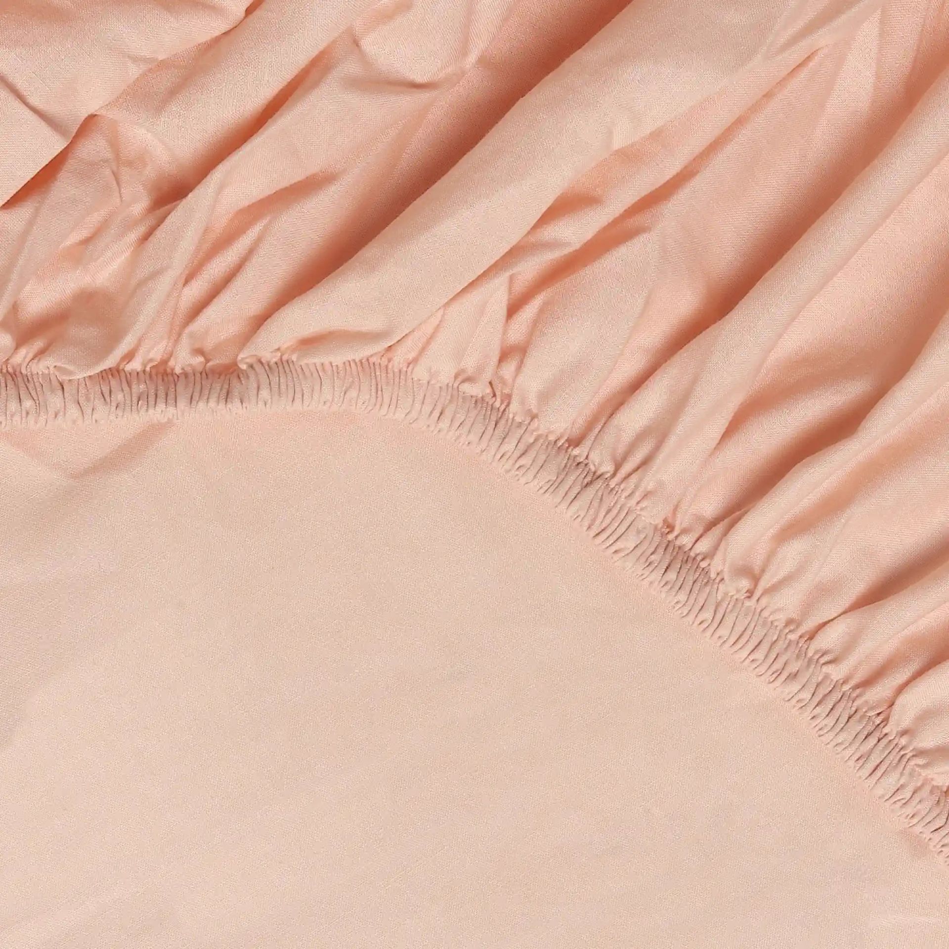 Solid Dyed 144 TC 100% Cotton Veiled Rose Queen Fitted Sheet Set | Paleto