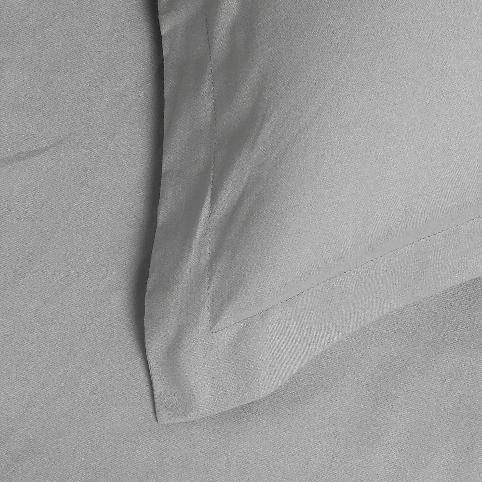 Solid Dyed 144 TC 100% Cotton Grey Queen Fitted Sheet Set | Paleto