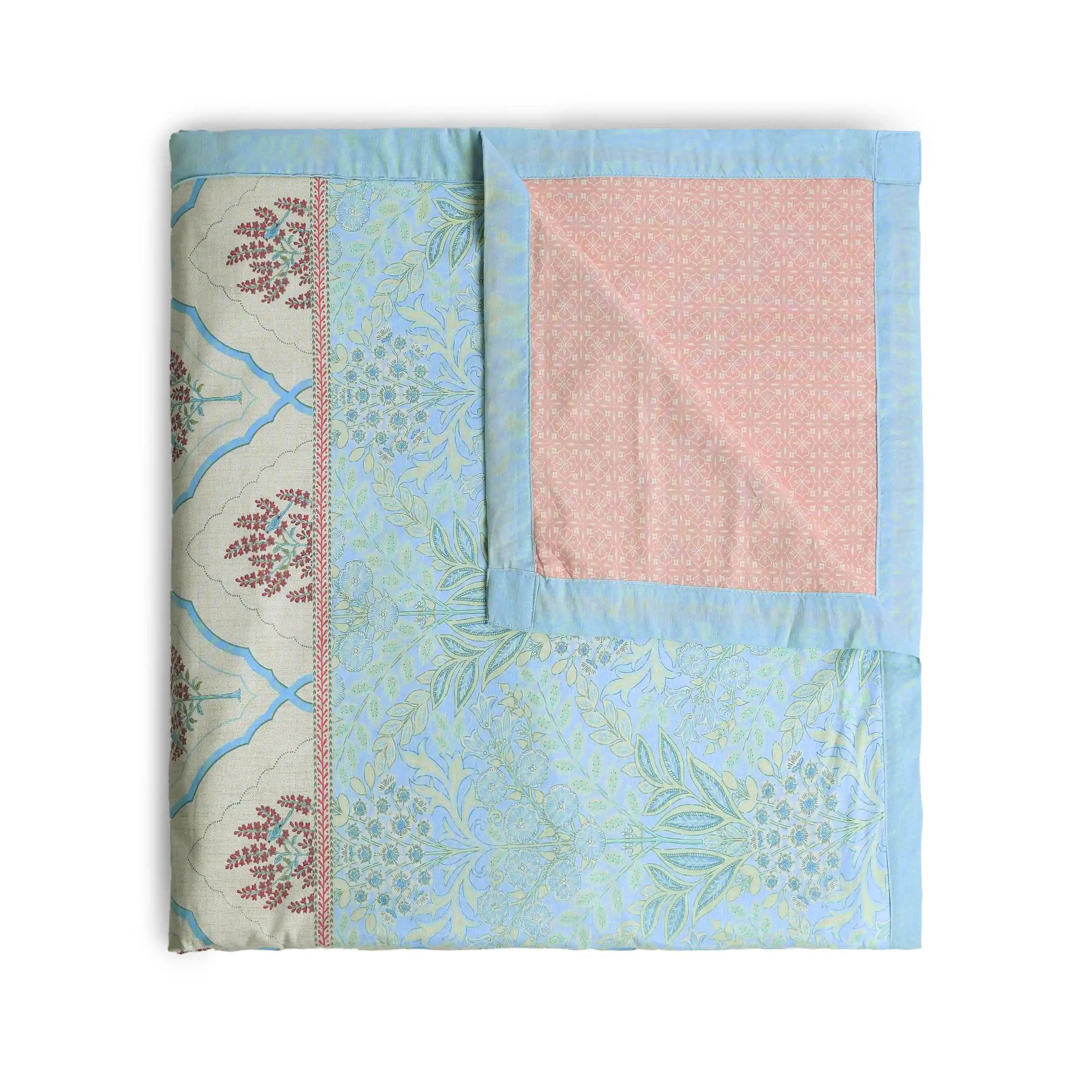 Indian Heritage 144 TC 100% Cotton Sage Bloom Double Dohar | Chippa Lane