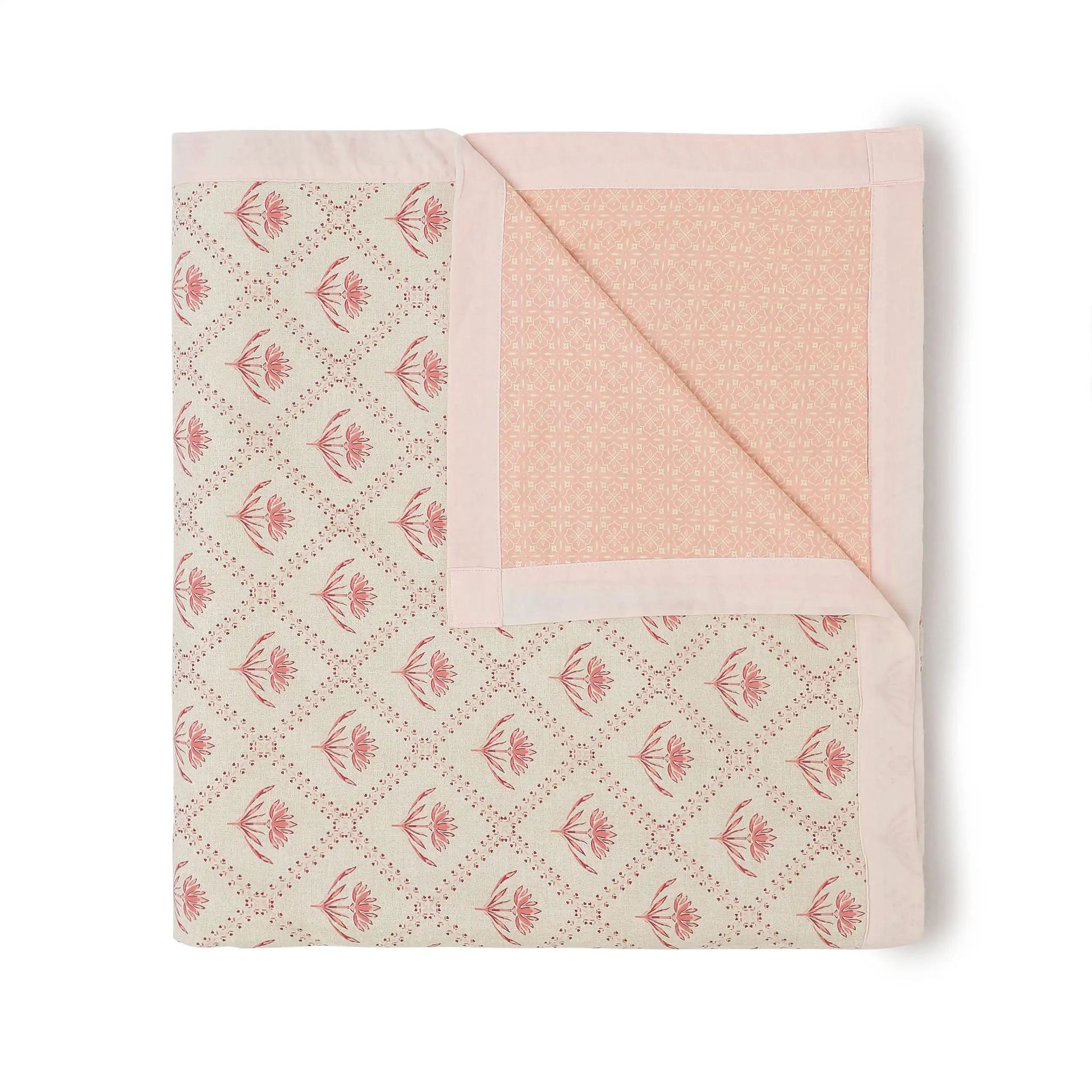 Indian Heritage 144 TC 100% Cotton Red Double Dohar | Chippa Lane
