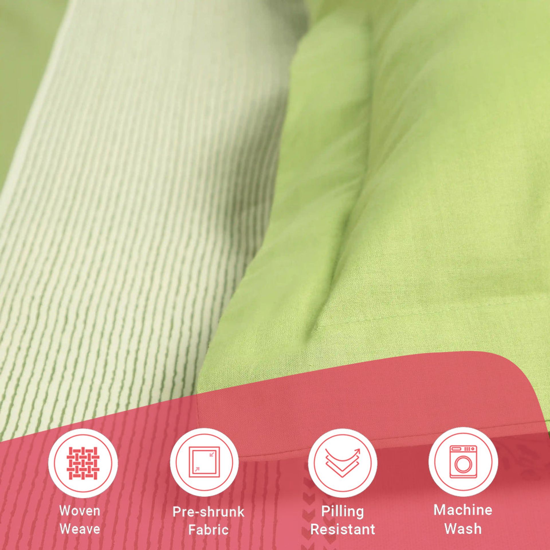 Indian Heritage 144 TC 100% Cotton Indian Moss Queen Fitted Sheet Set | Chippa Lane