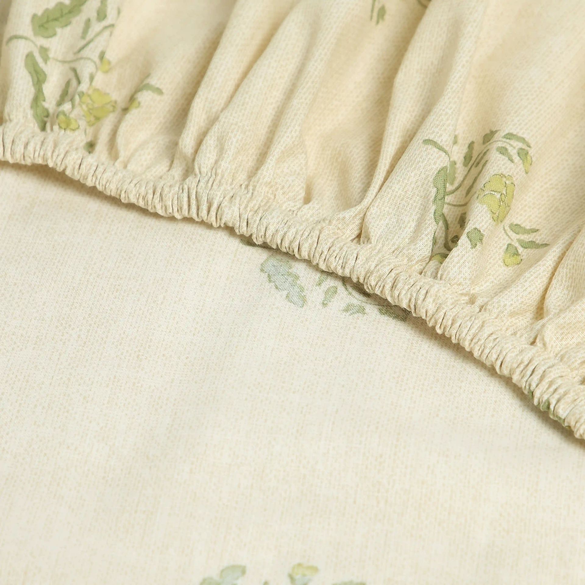 Indian Heritage 144 TC 100% Cotton Indian Moss Queen Fitted Sheet Set | Chippa Lane