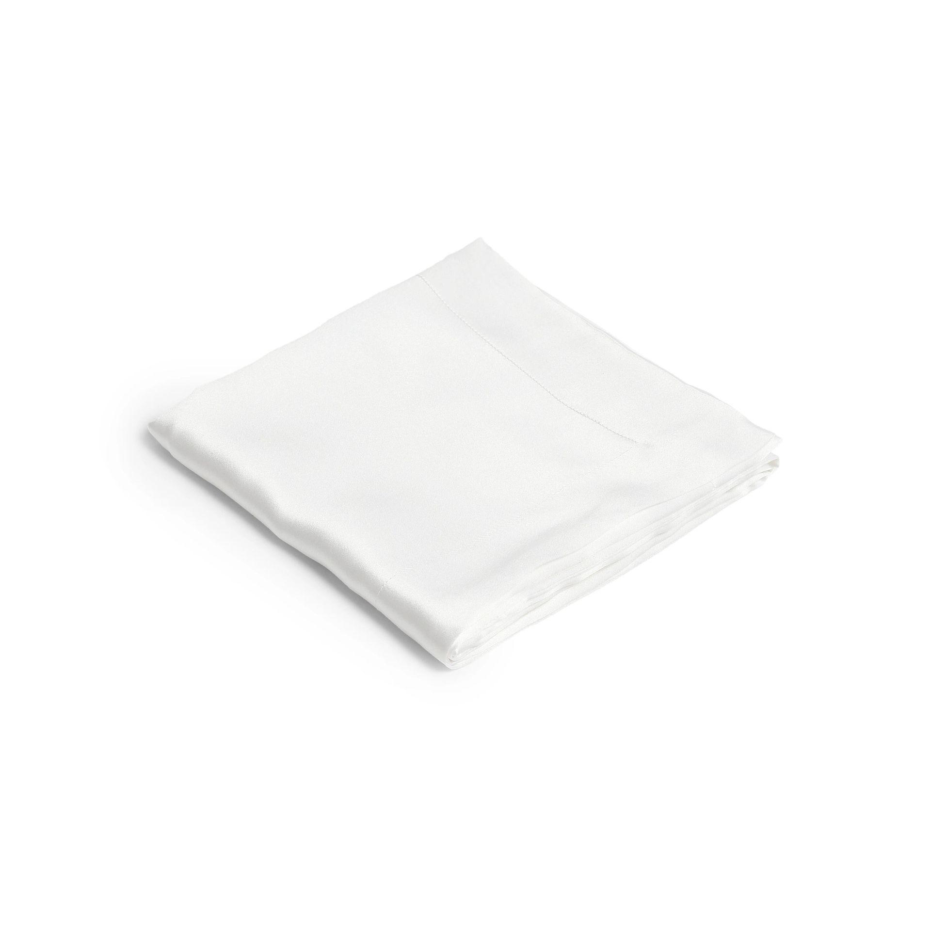 Solid Dyed 100% Mulberry Silk White Double Silk Pillow Cover | Lisseto