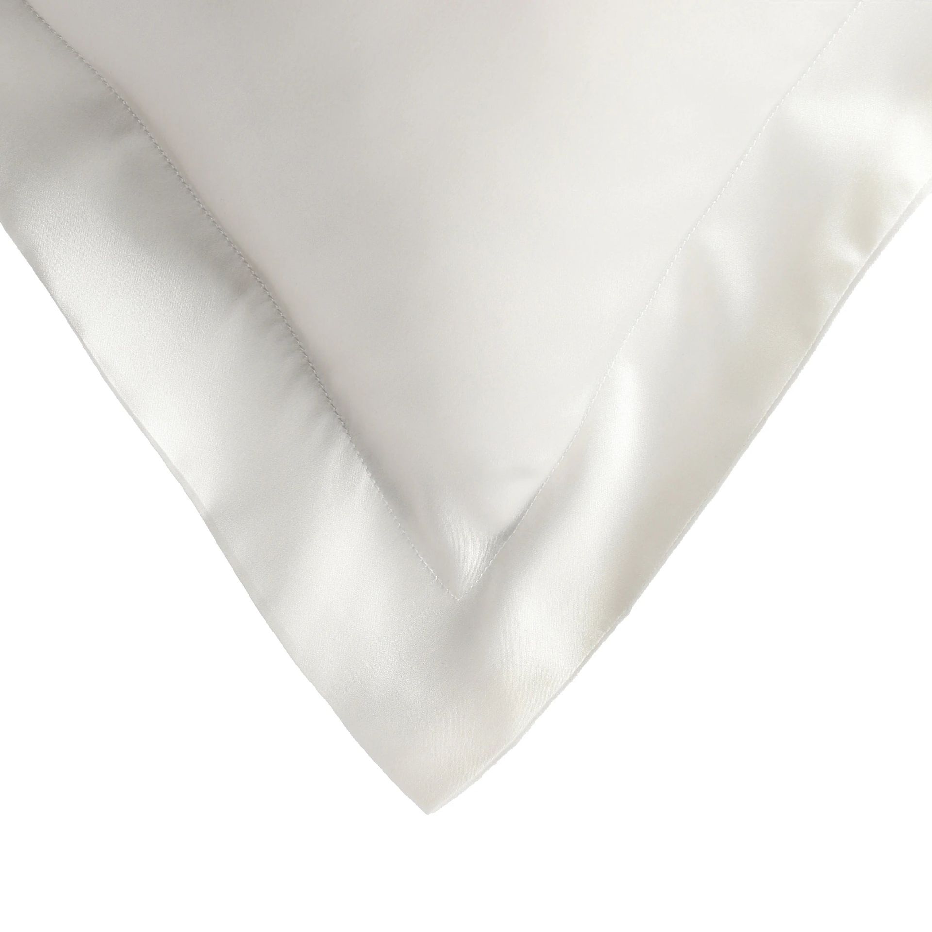 Solid Dyed 100% Mulberry Silk Ivory Double Silk Pillow Cover | Lisseto