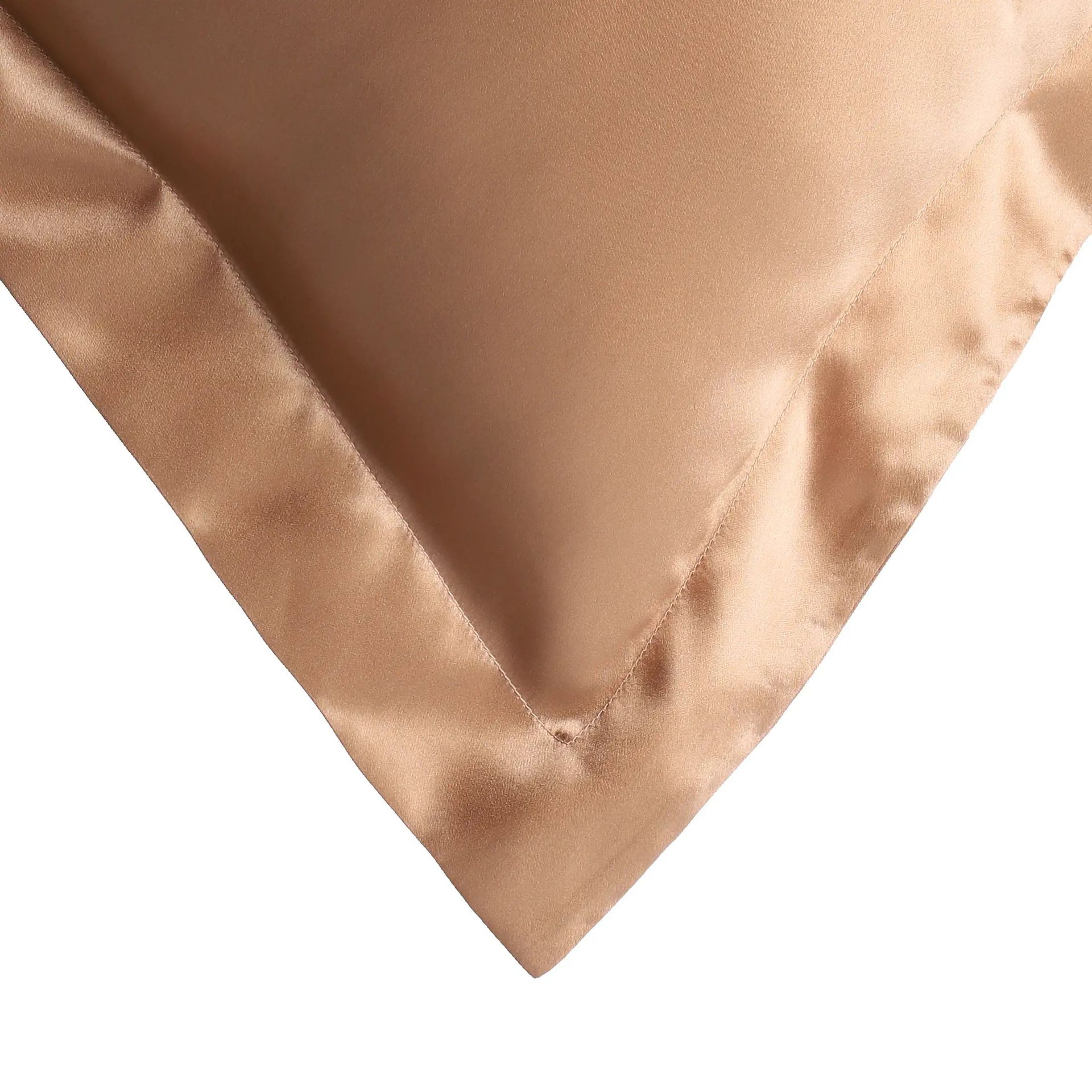 Solid Dyed 100% Mulberry Silk Mahogany Rose Double Silk Pillow Cover | Lisseto