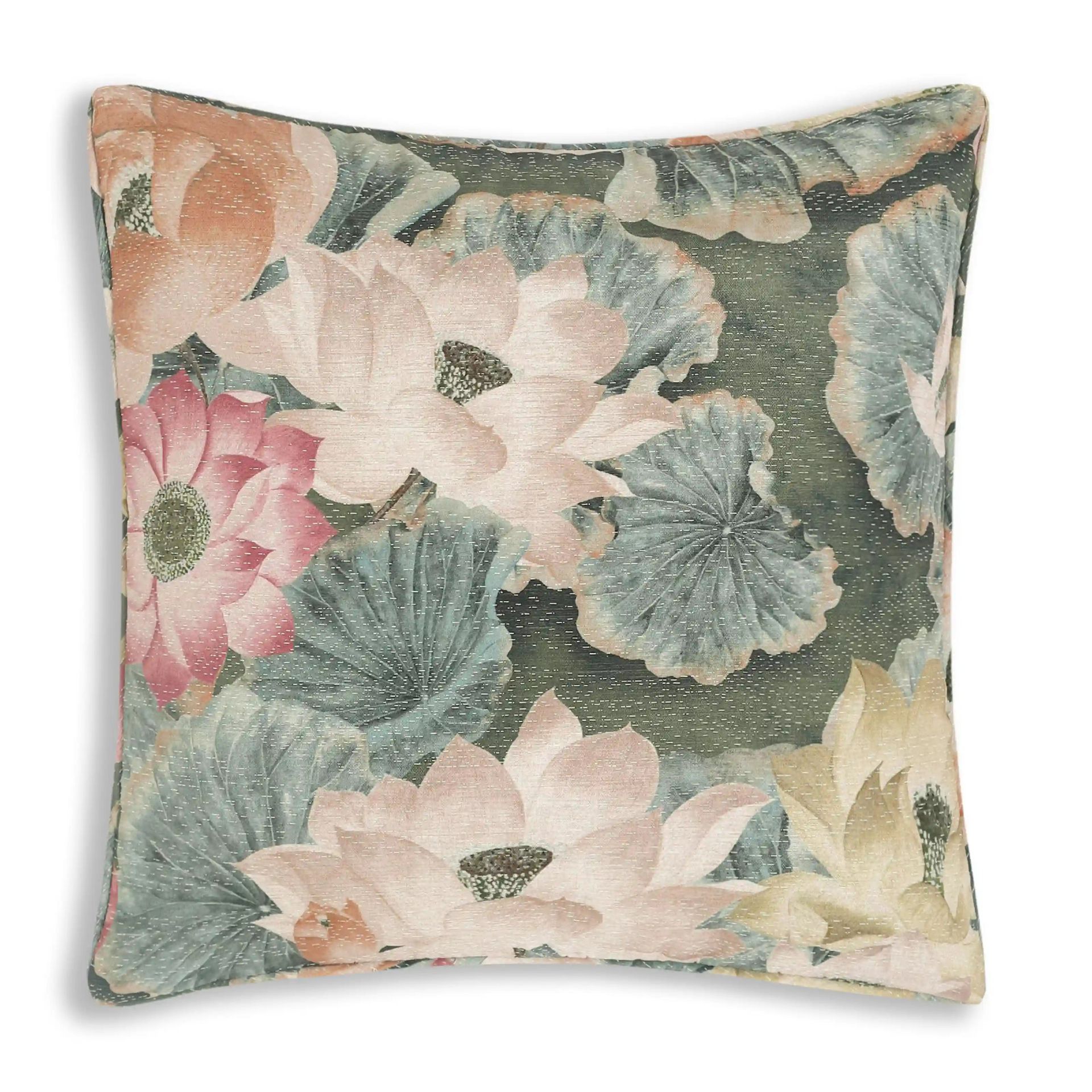Floral Polyester Blend Vintage Meadow Cushion Cover | Espricia