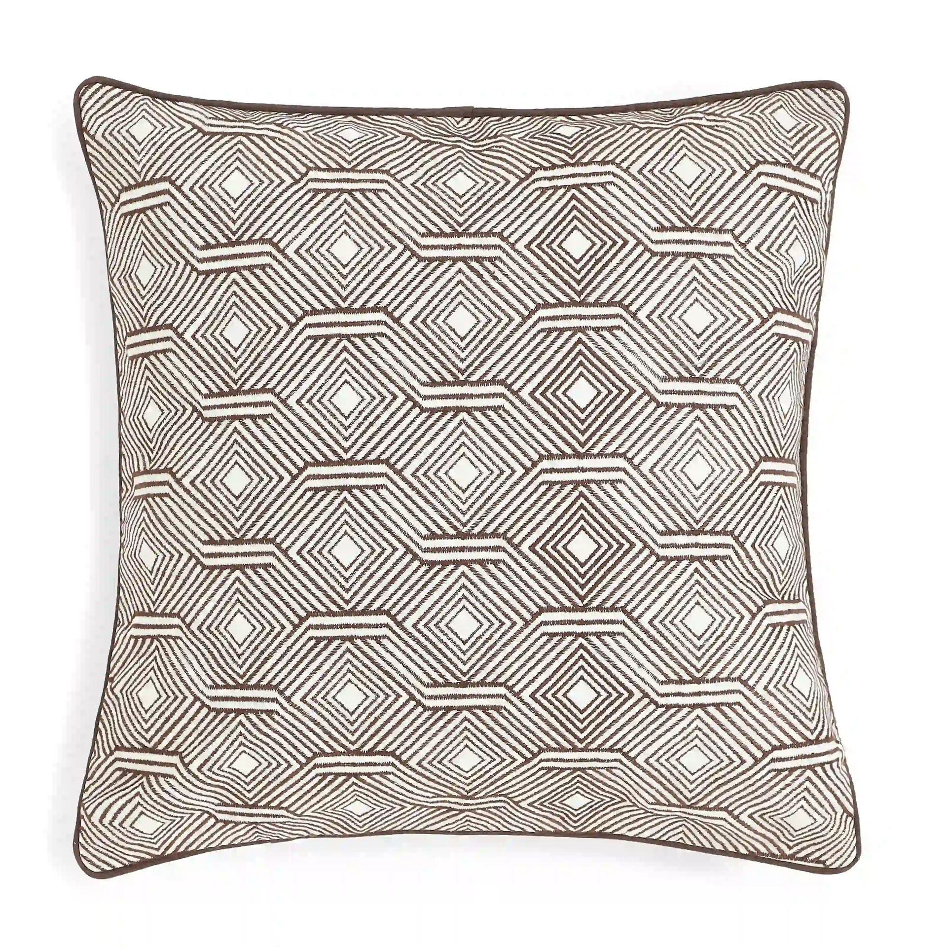 Geometric 100% Cotton Honey Glaze Cushion Cover | Espricia