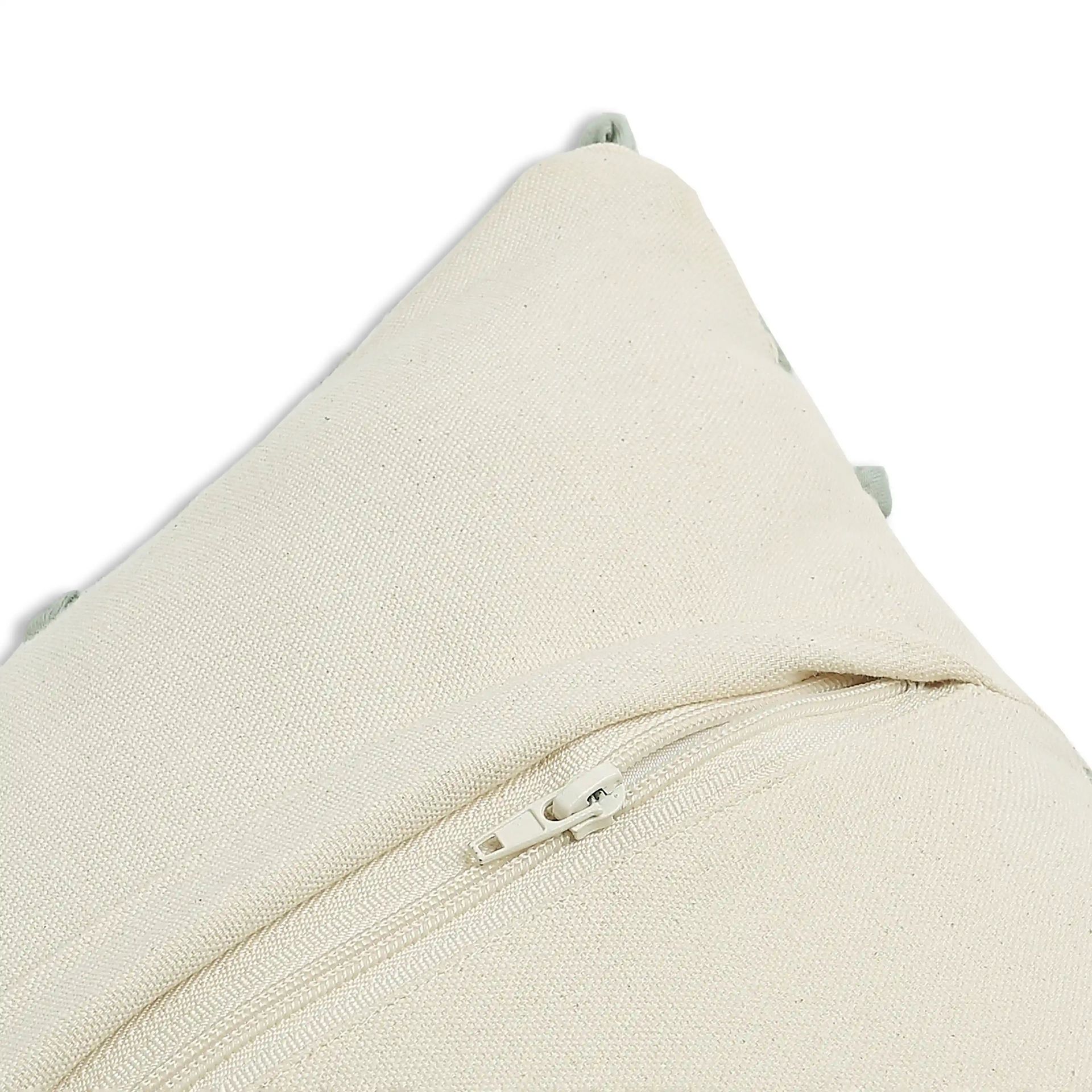 Geometric 100% Cotton Grey Mist Cushion Cover | Espricia
