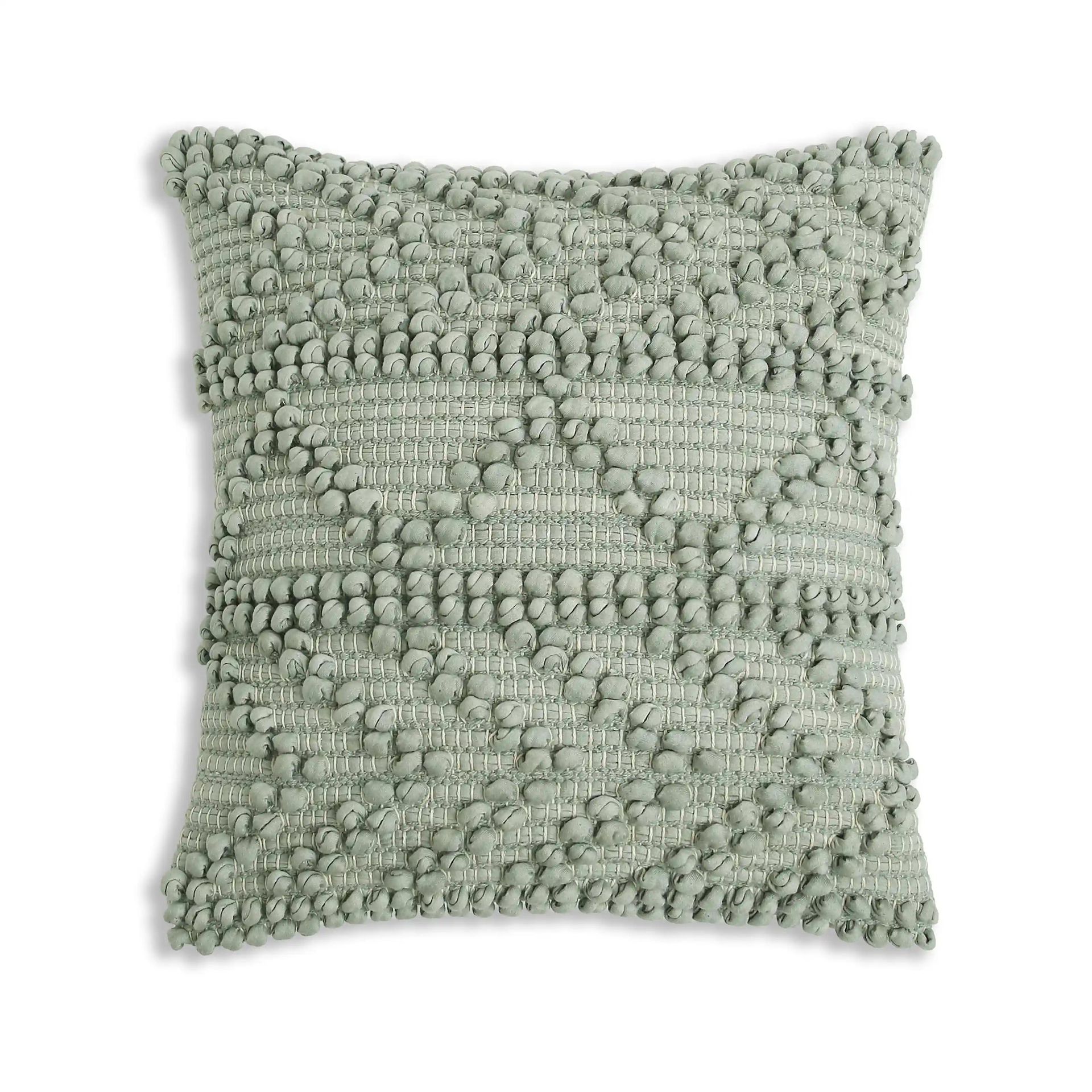 Geometric 100% Cotton Grey Mist Cushion Cover | Espricia