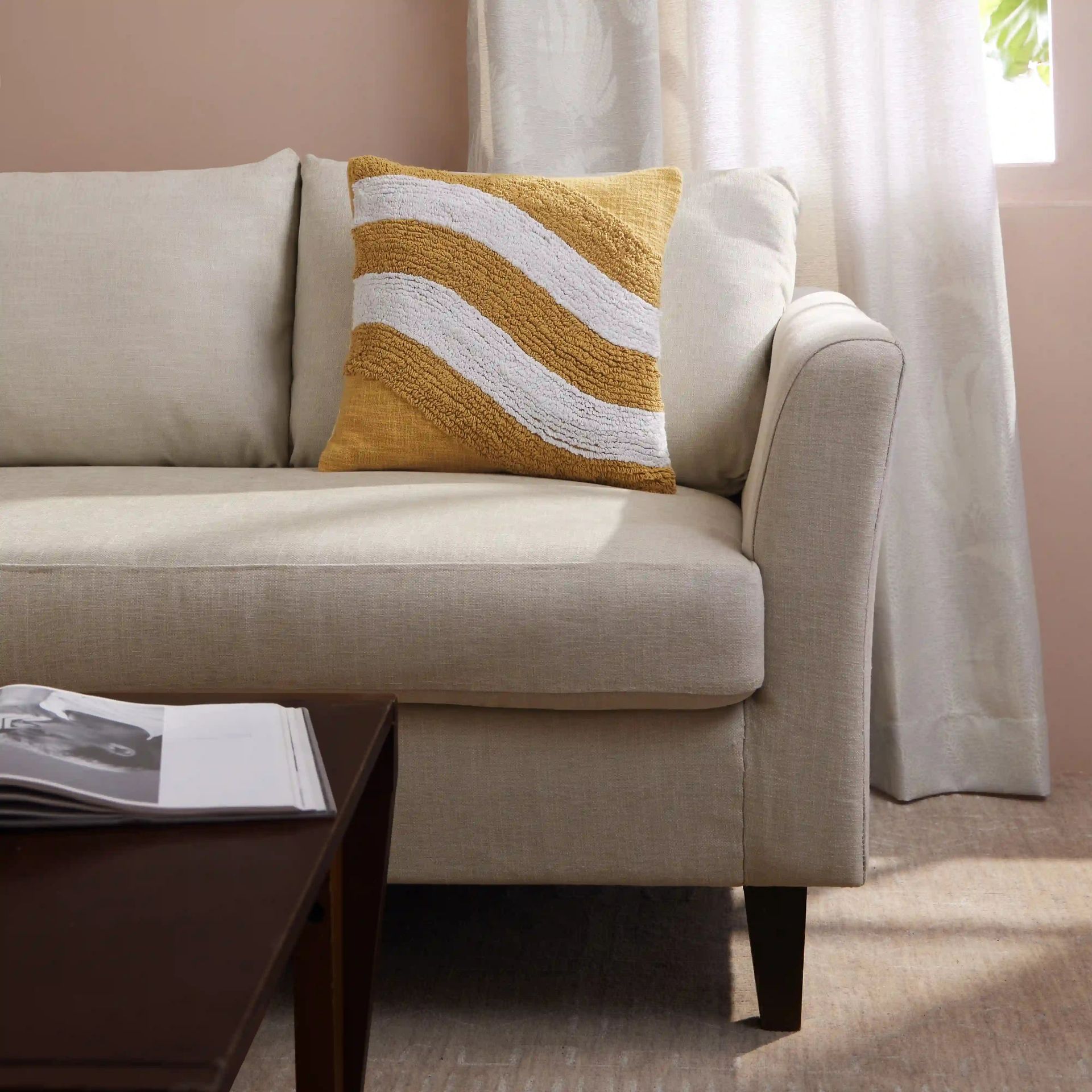 Abstract 100% Cotton Sunset Soiree Cushion Cover | Espricia