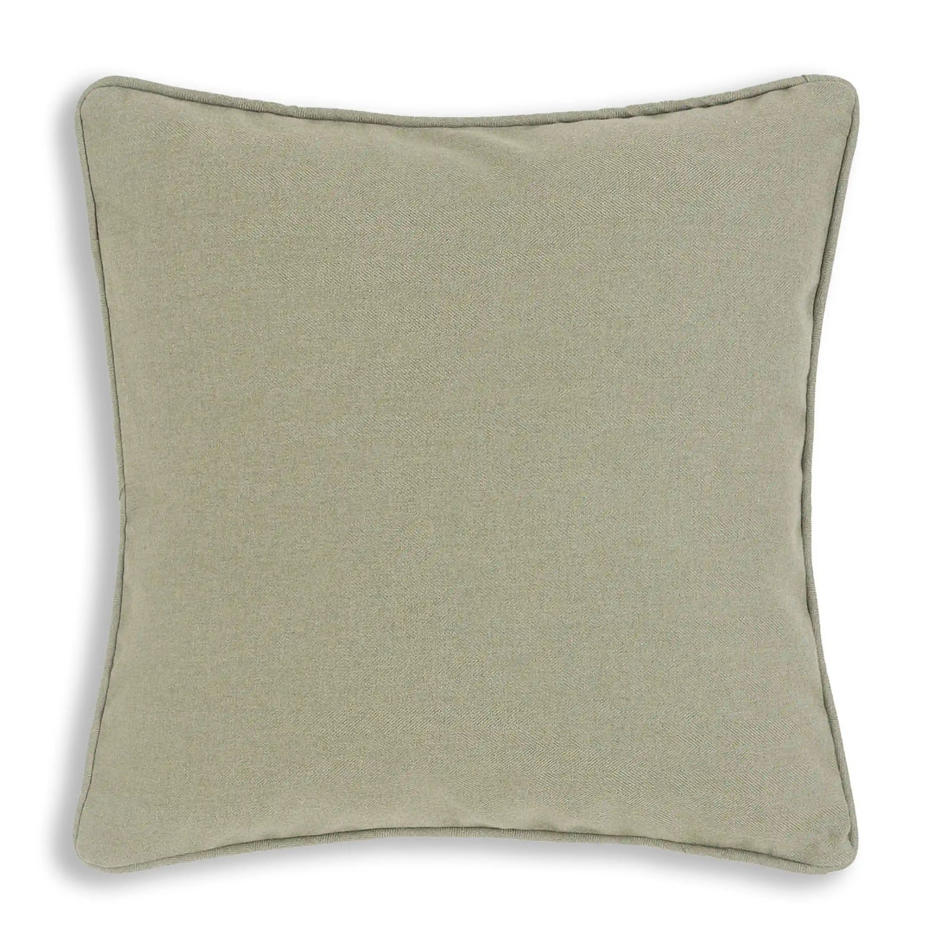 Solid Dyed 100% Cotton Olive Cushion Cover | Espricia