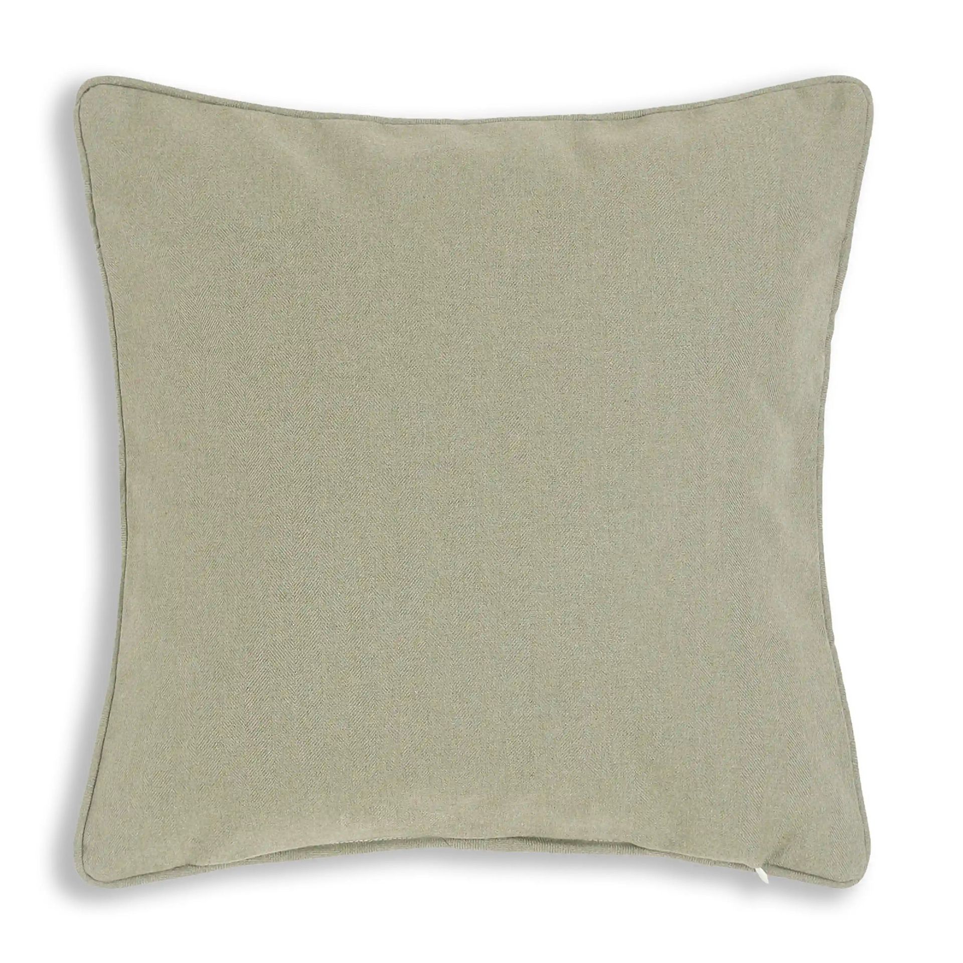 Solid Dyed 100% Cotton Olive Cushion Cover | Espricia