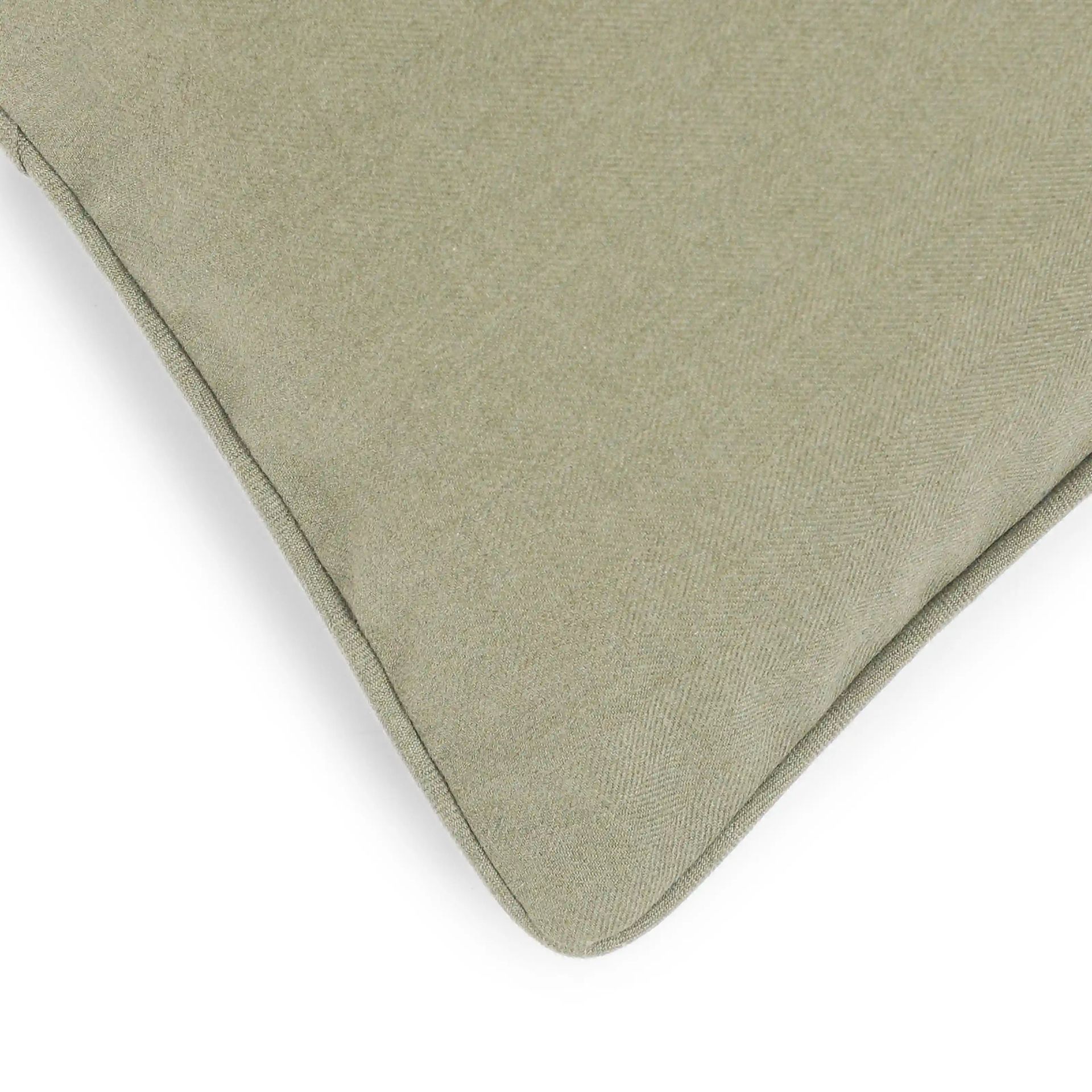 Solid Dyed 100% Cotton Olive Cushion Cover | Espricia
